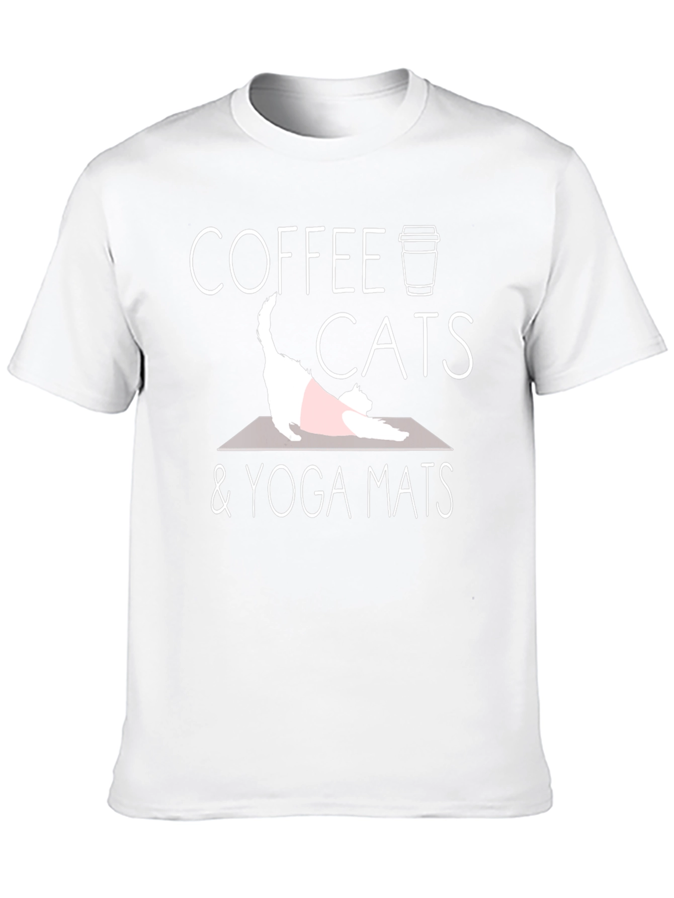 Coffee Cats & Yoga Mats T-Shirt