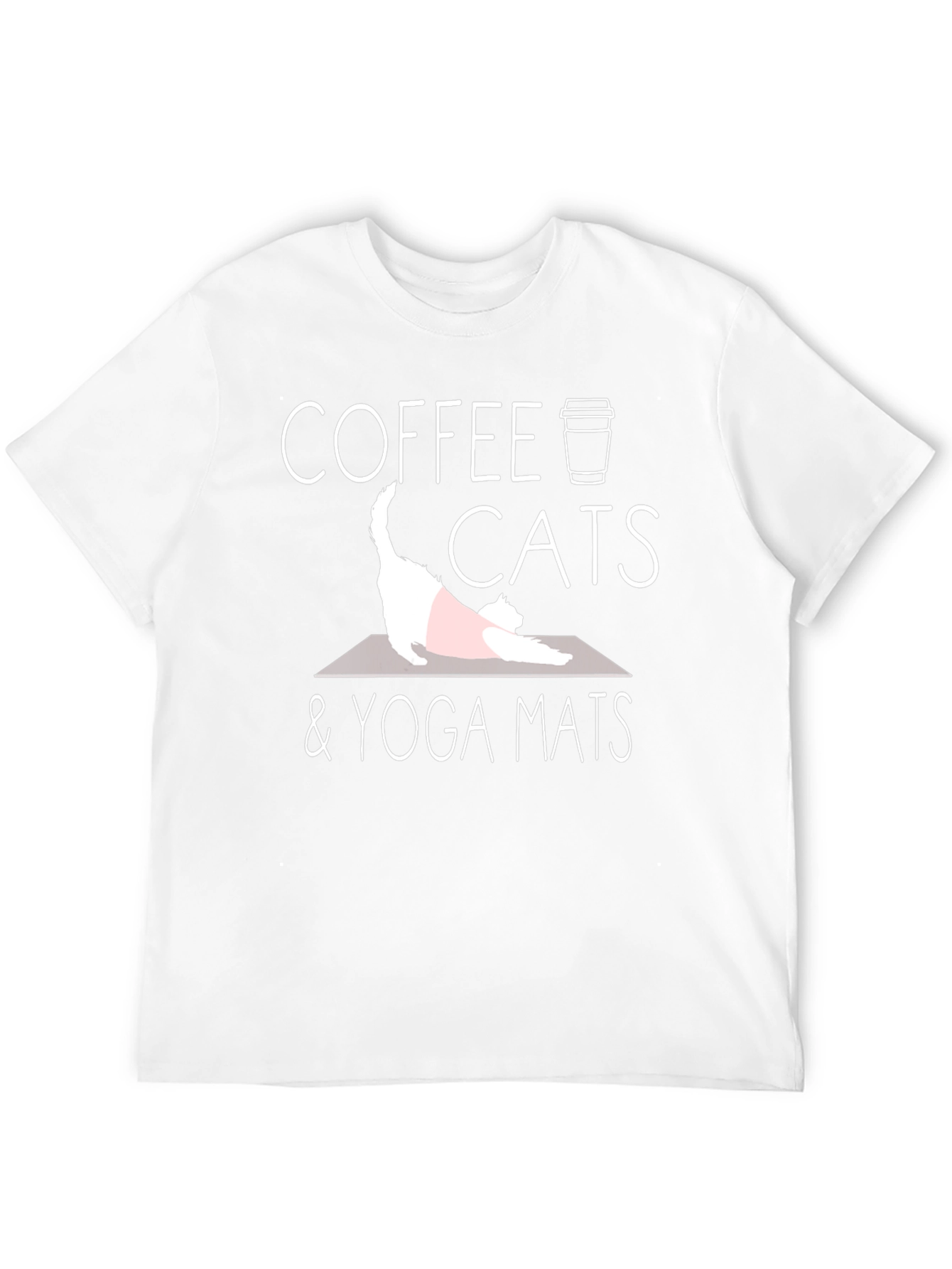 Coffee Cats & Yoga Mats T-Shirt