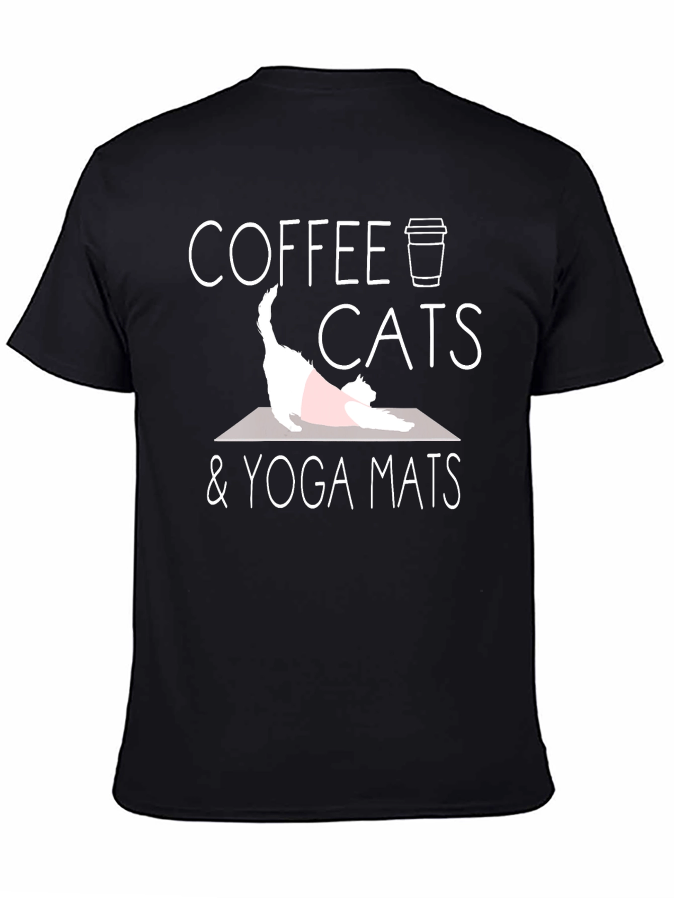 Coffee Cats & Yoga Mats T-Shirt