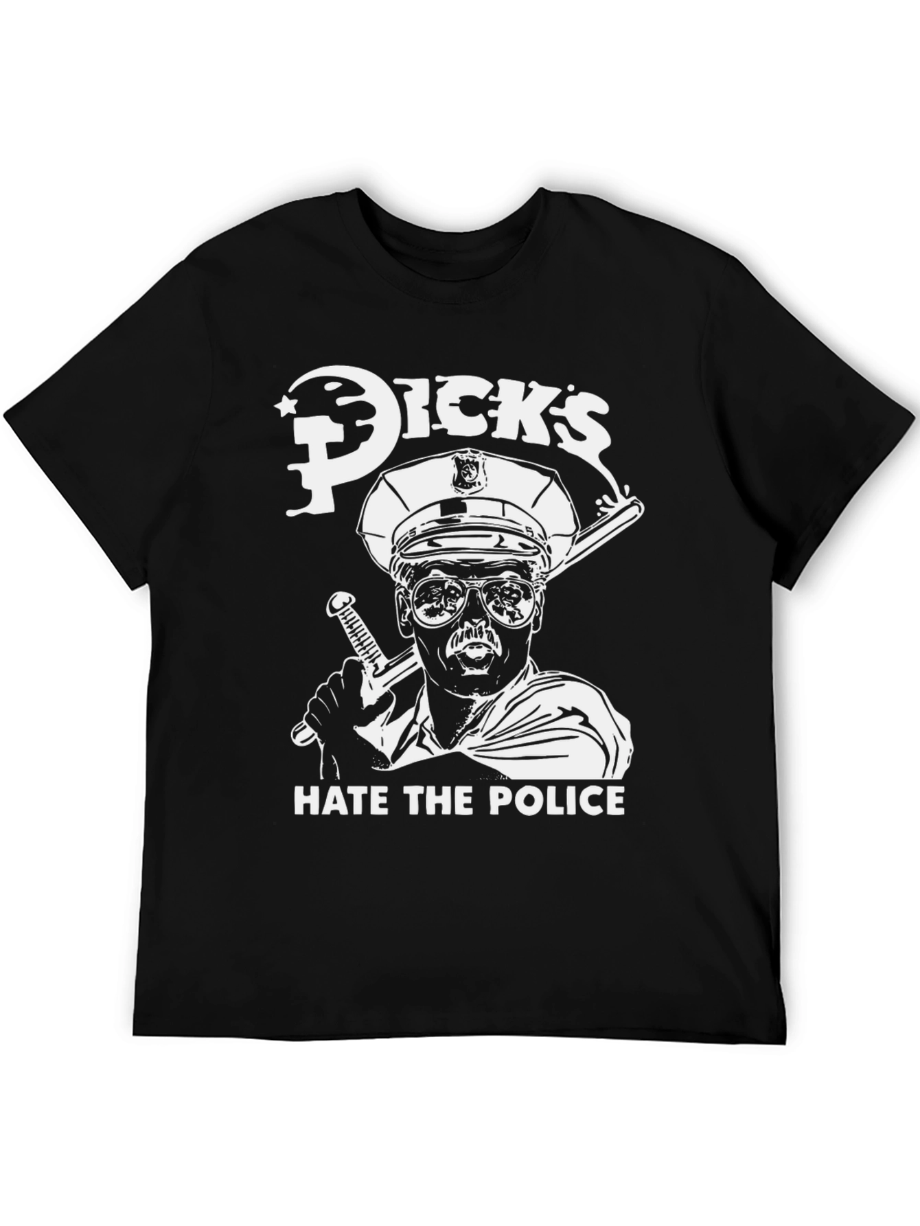 Dicks Hate the Police T-Shirt - Black