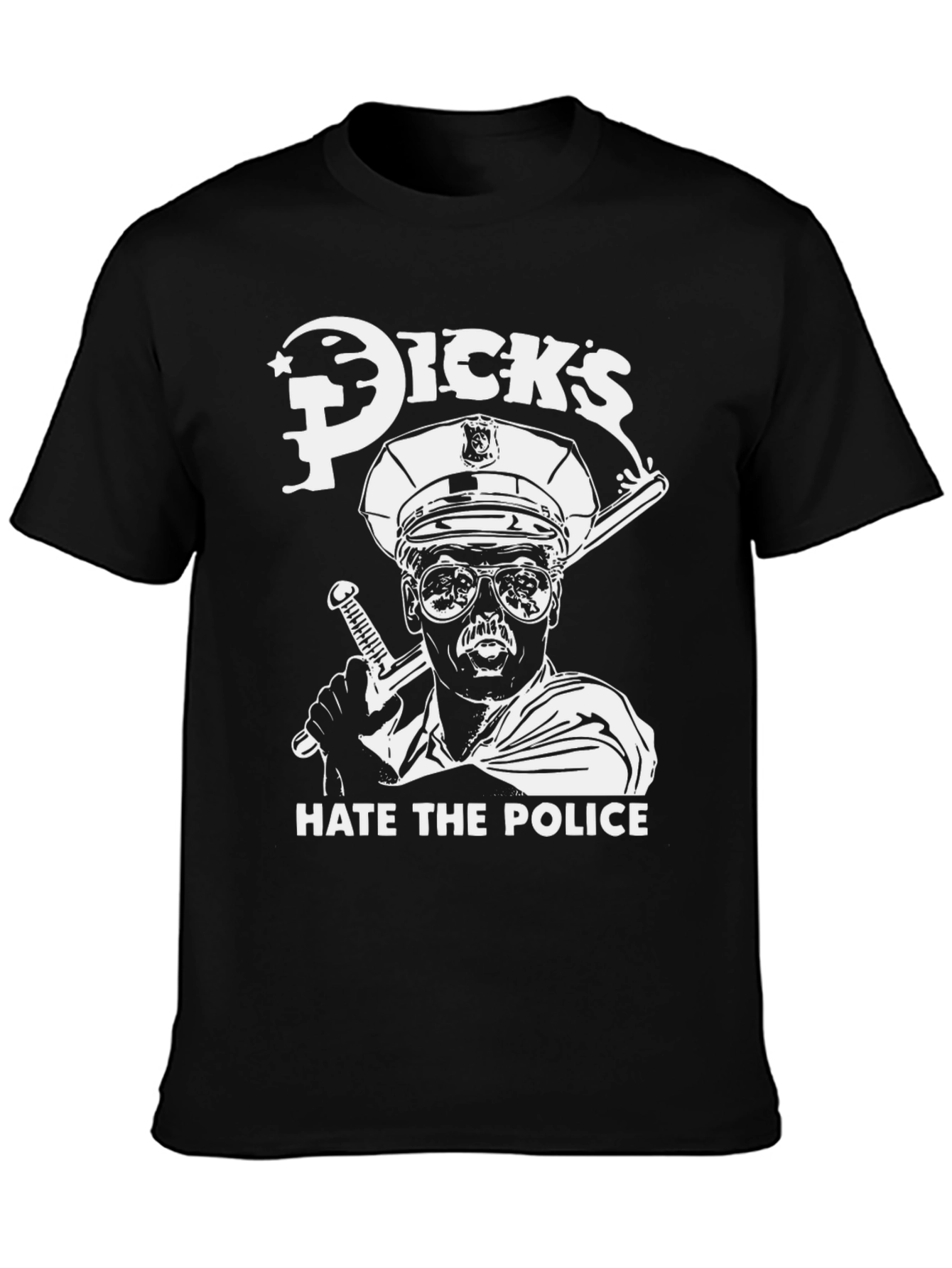 Dicks Hate the Police T-Shirt - Black
