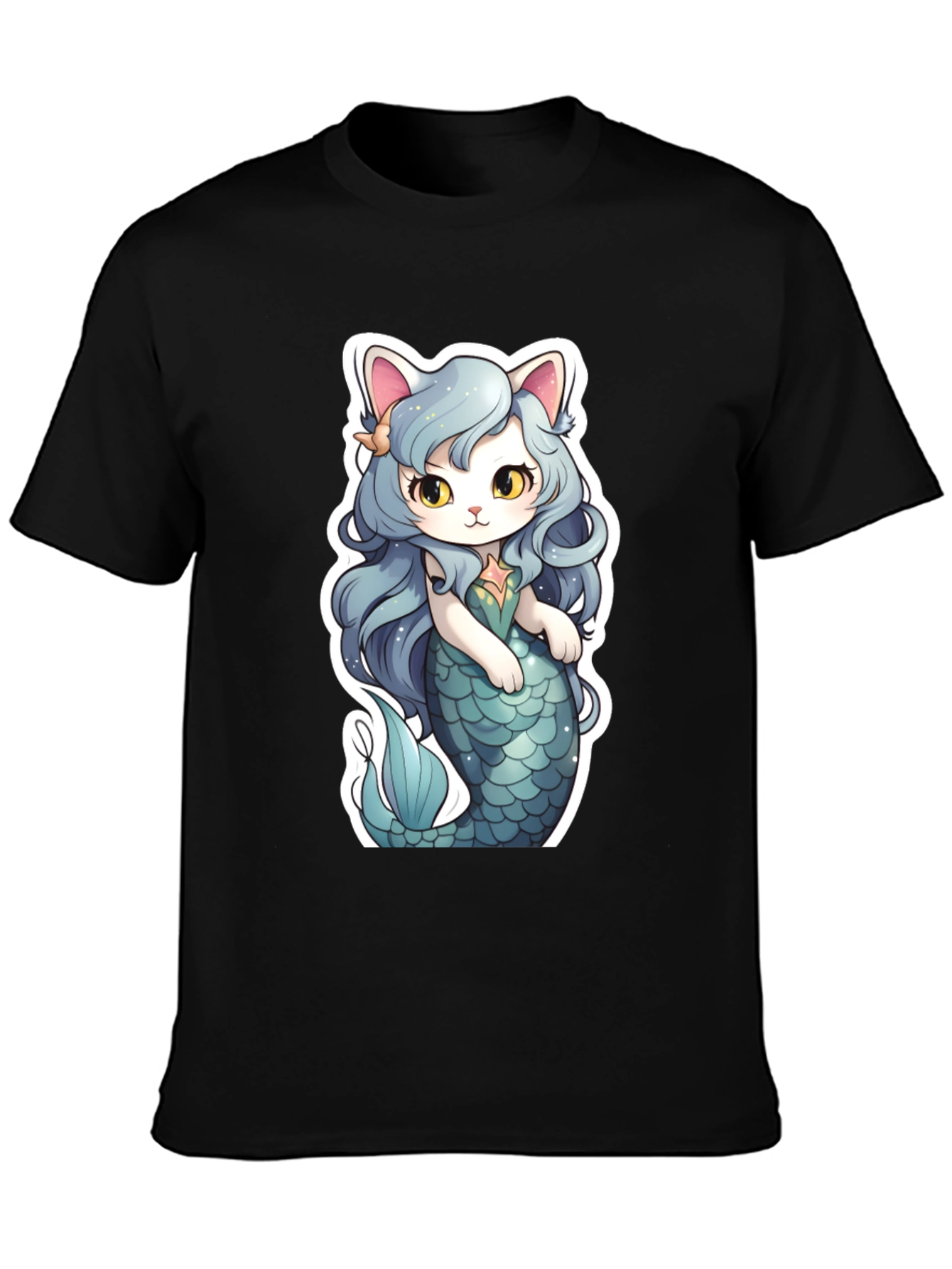Mermaid Cat Graphic Tee