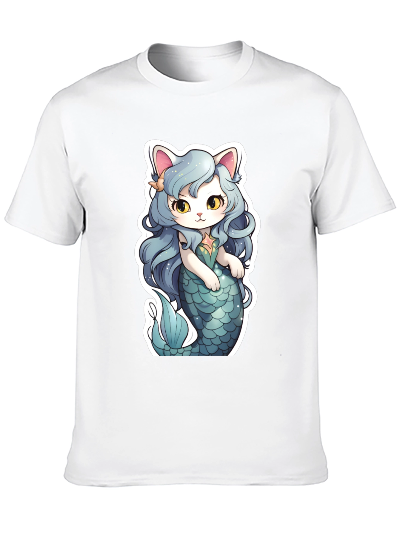 Mermaid Cat Graphic Tee