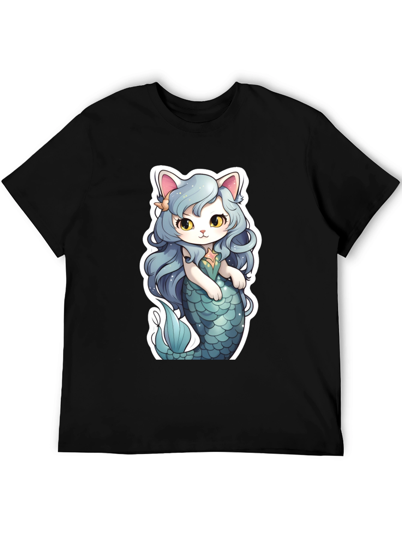 Mermaid Cat Graphic Tee