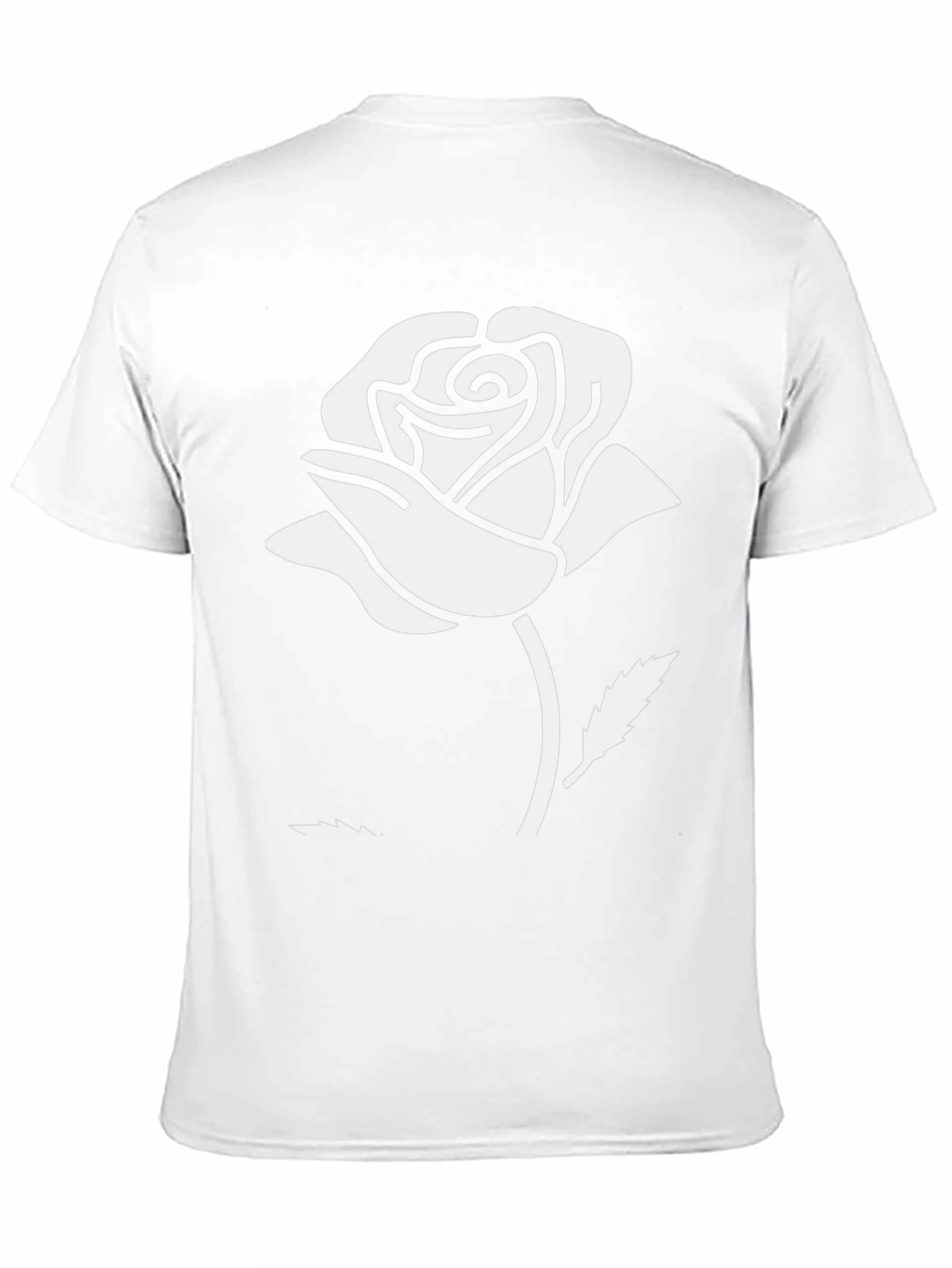 Rose Graphic Print Black T-Shirt