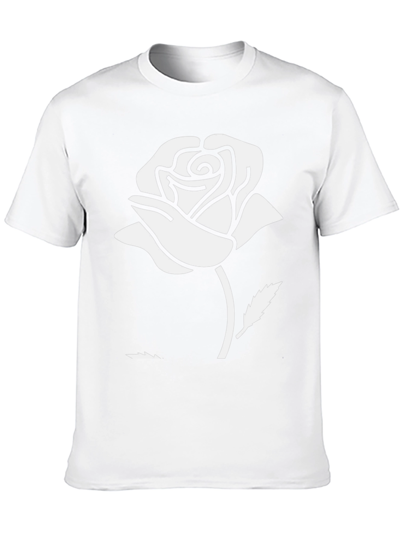 Rose Graphic Print Black T-Shirt