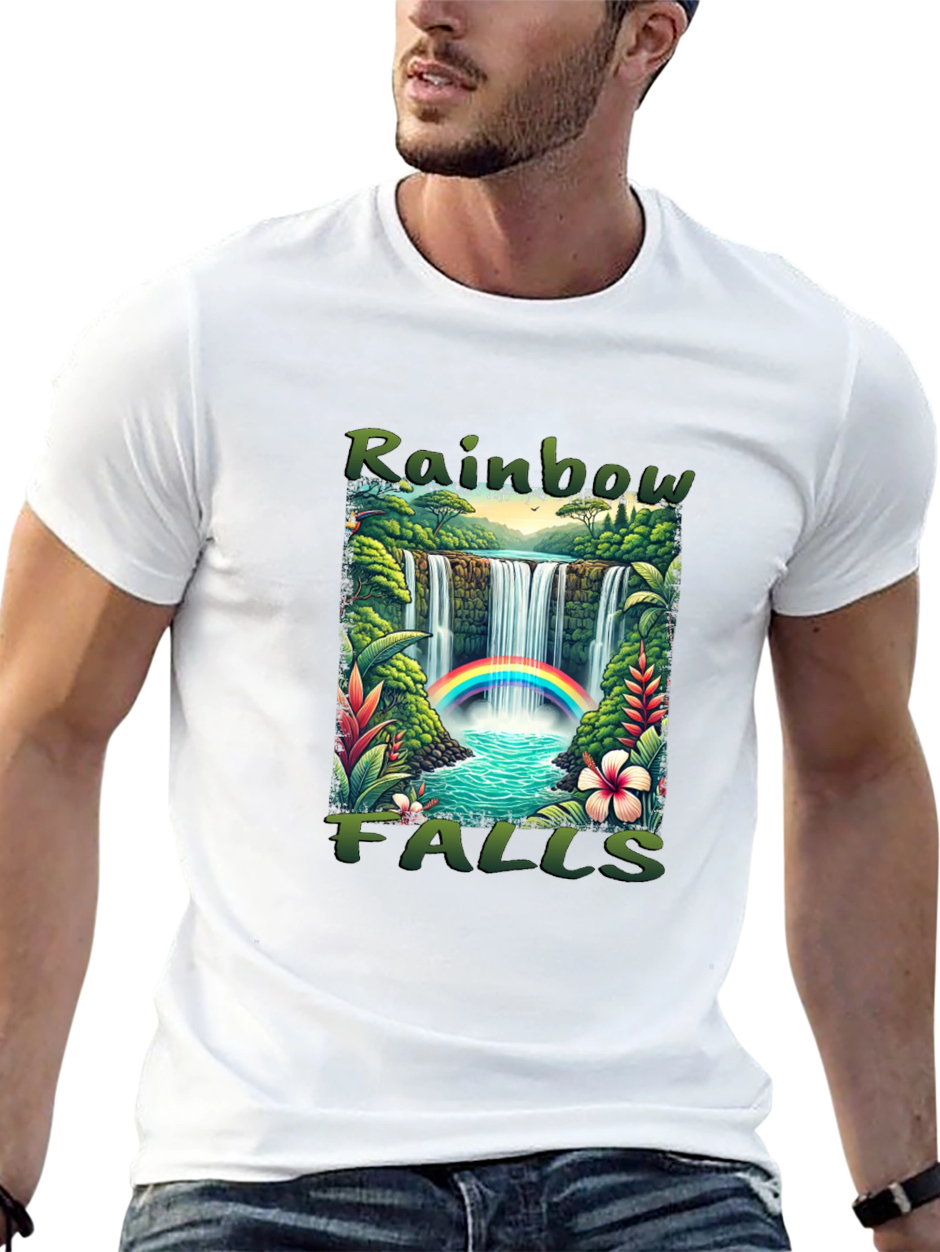 Rainbow Falls Graphic T-Shirt