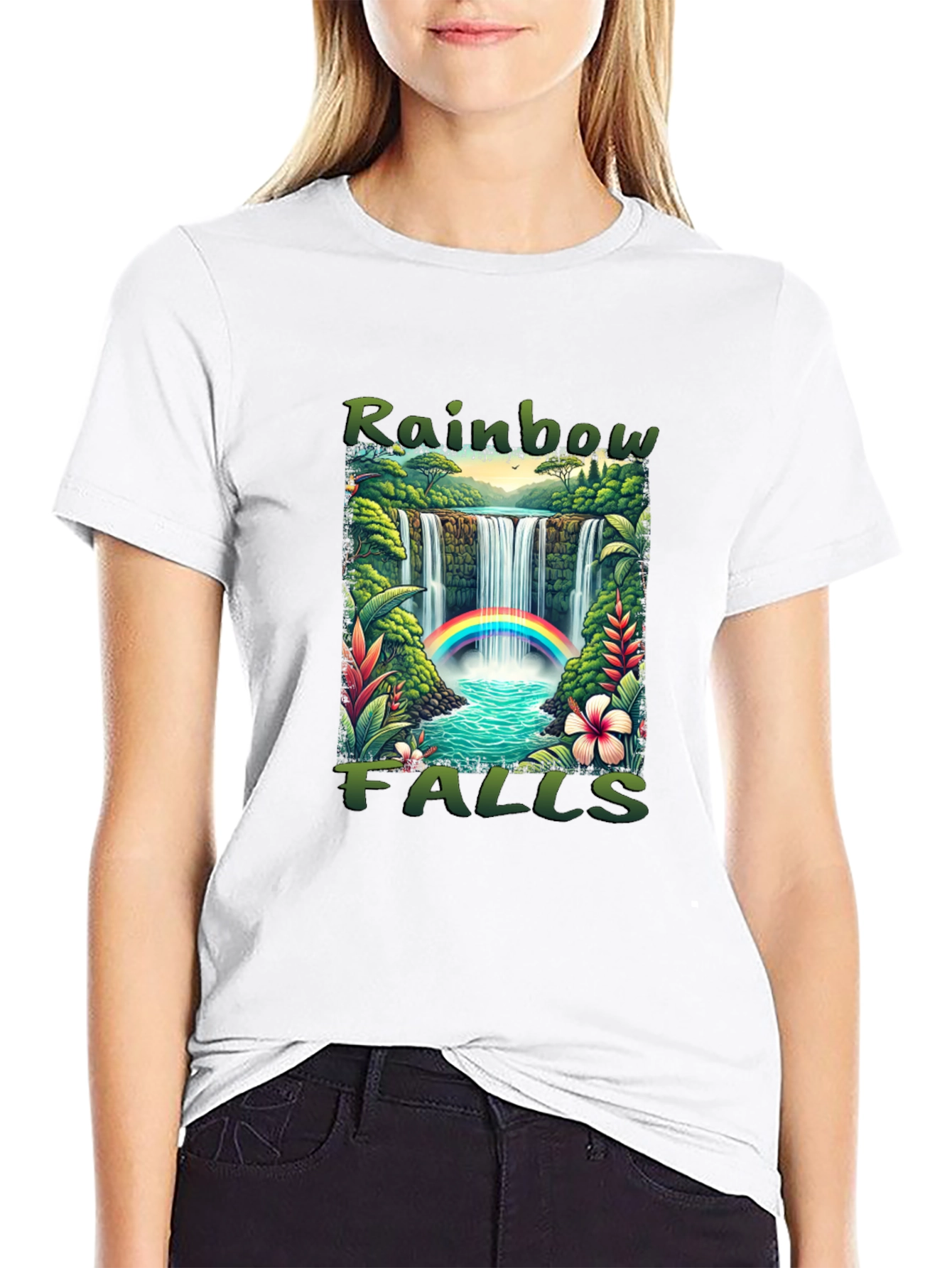Rainbow Falls Graphic T-Shirt
