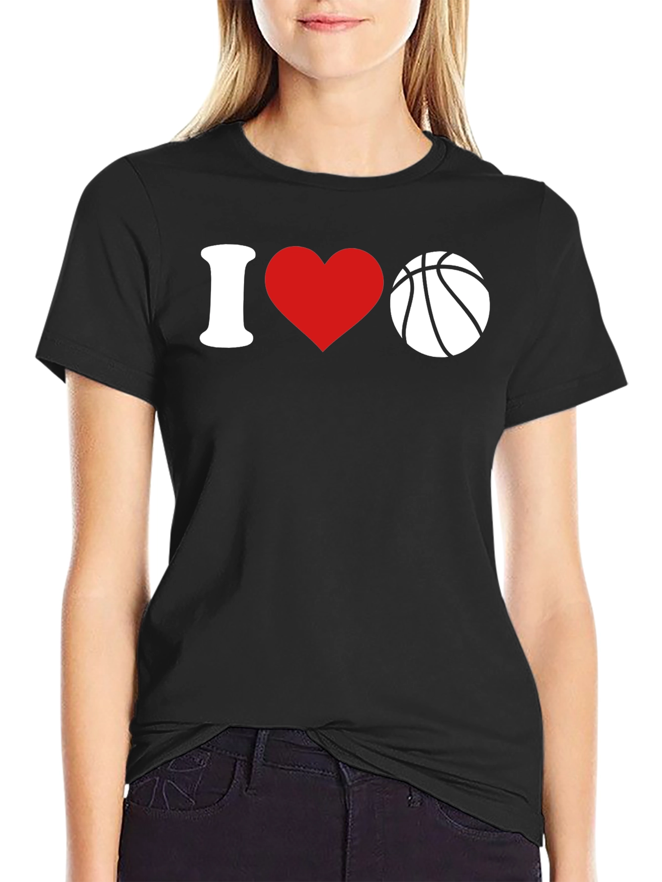 I Love Basketball Graphic T-Shirt