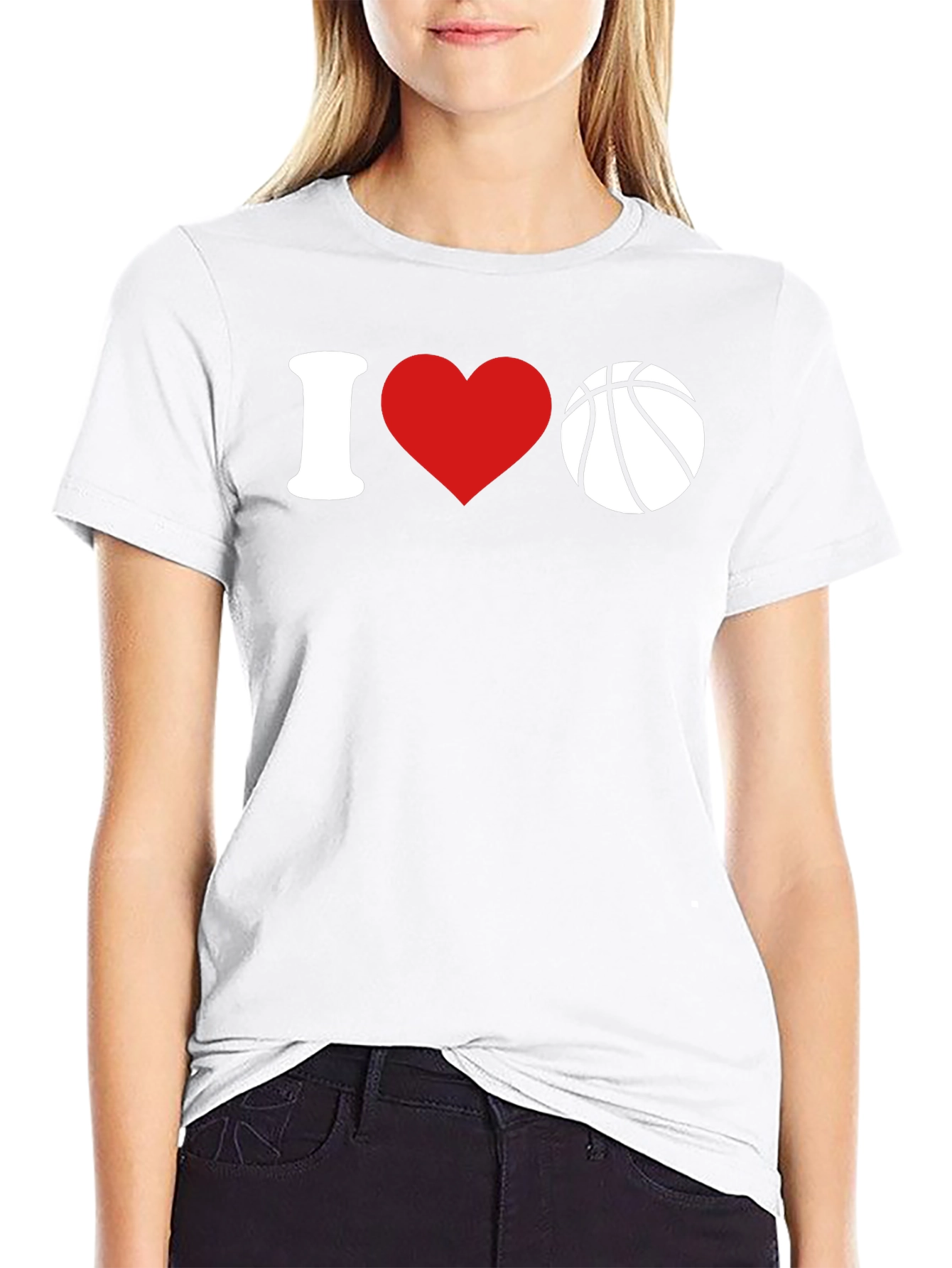 I Love Basketball Graphic T-Shirt