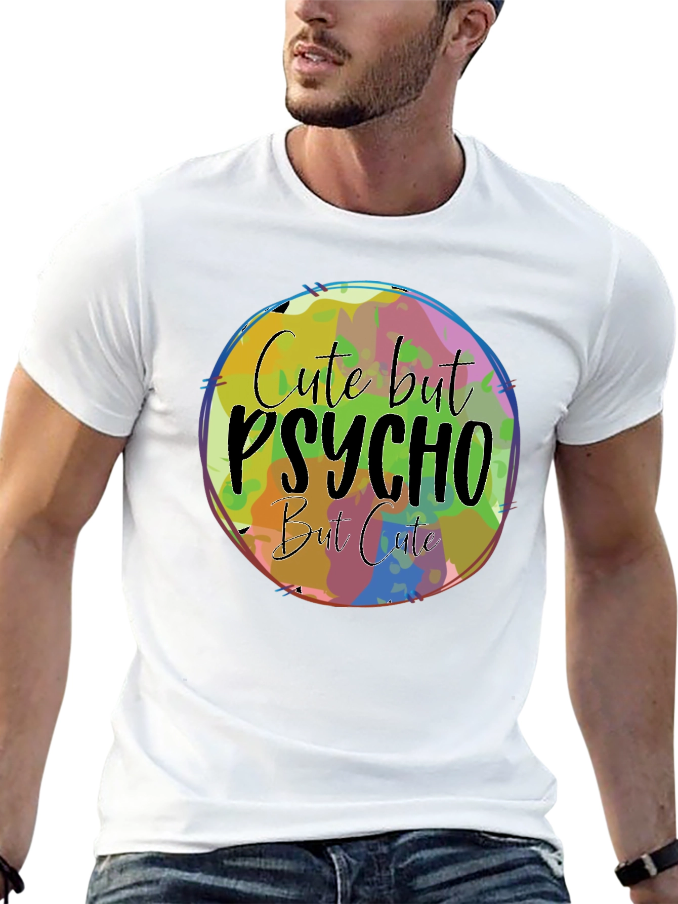 Cute But Psycho Graphic Tee - Black