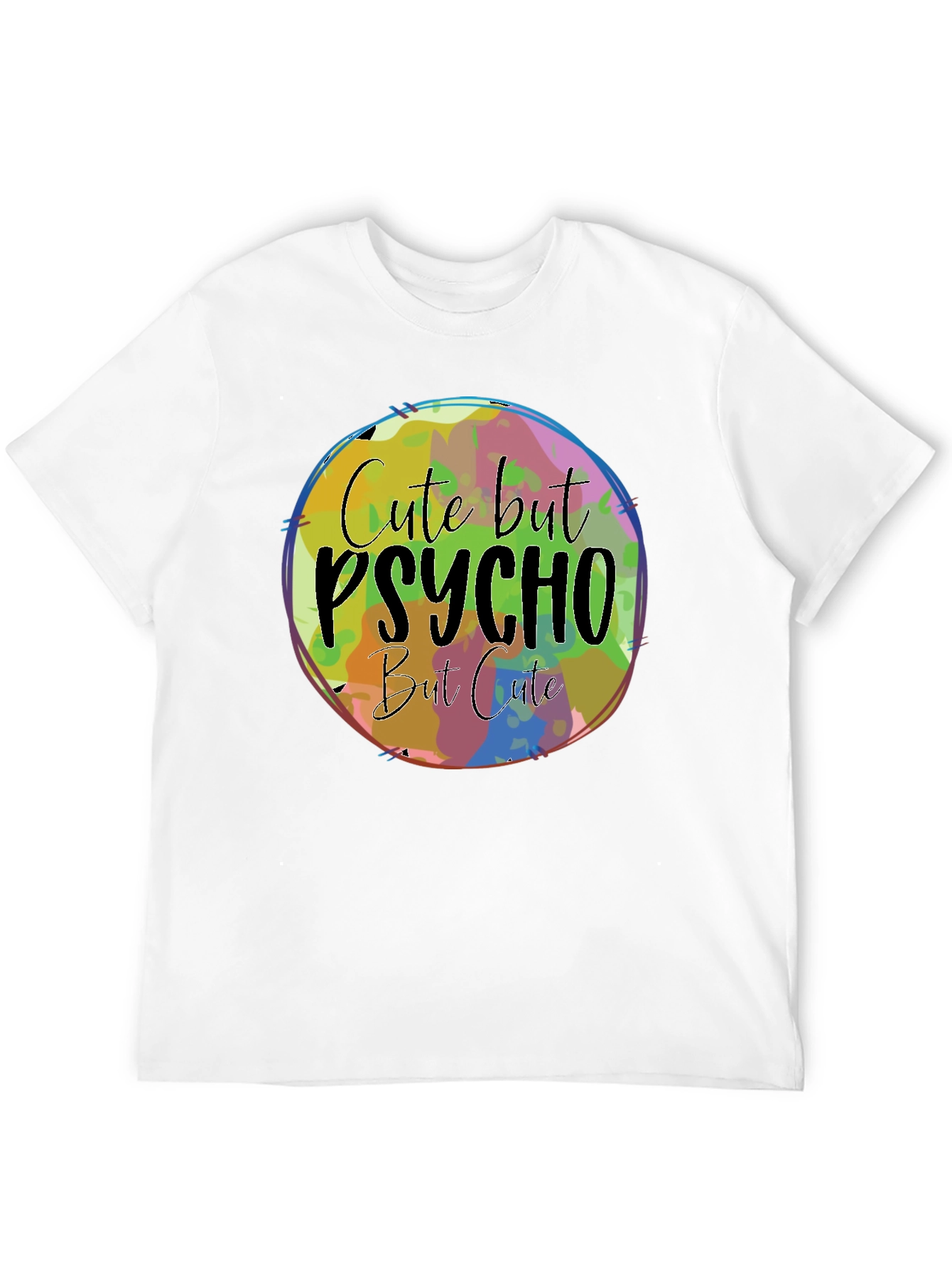 Cute But Psycho Graphic Tee - Black