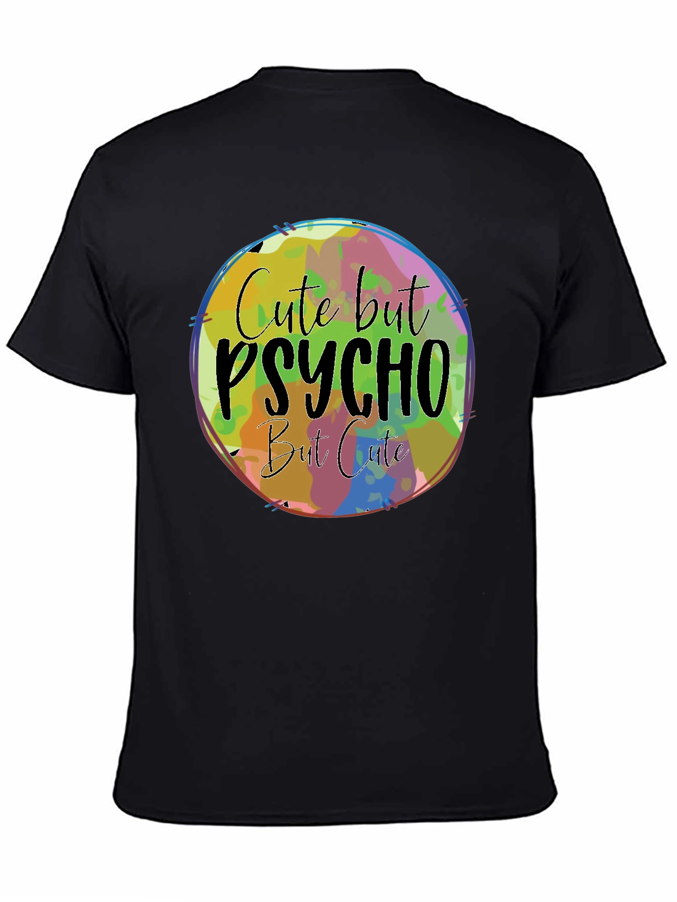Cute But Psycho Graphic Tee - Black
