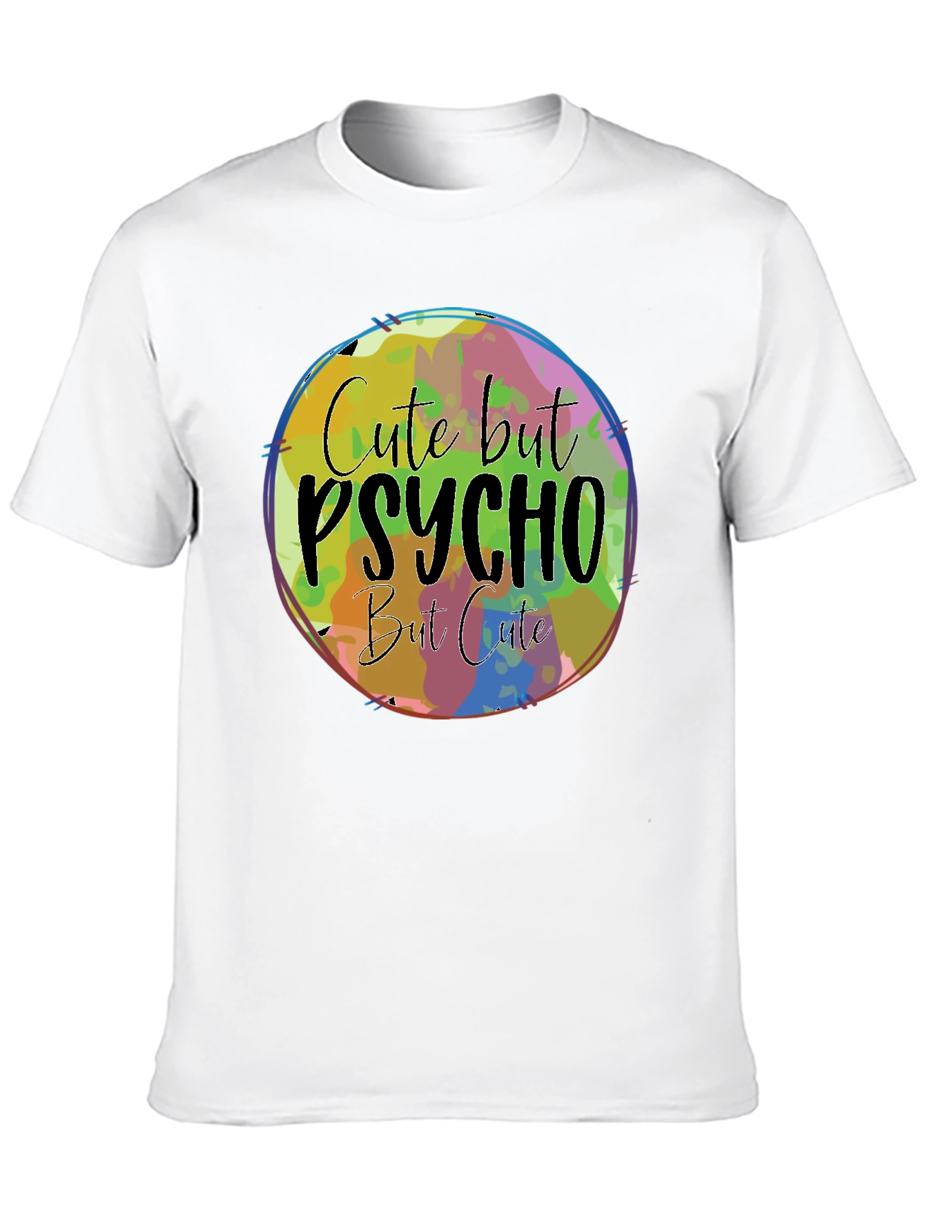 Cute But Psycho Graphic Tee - Black
