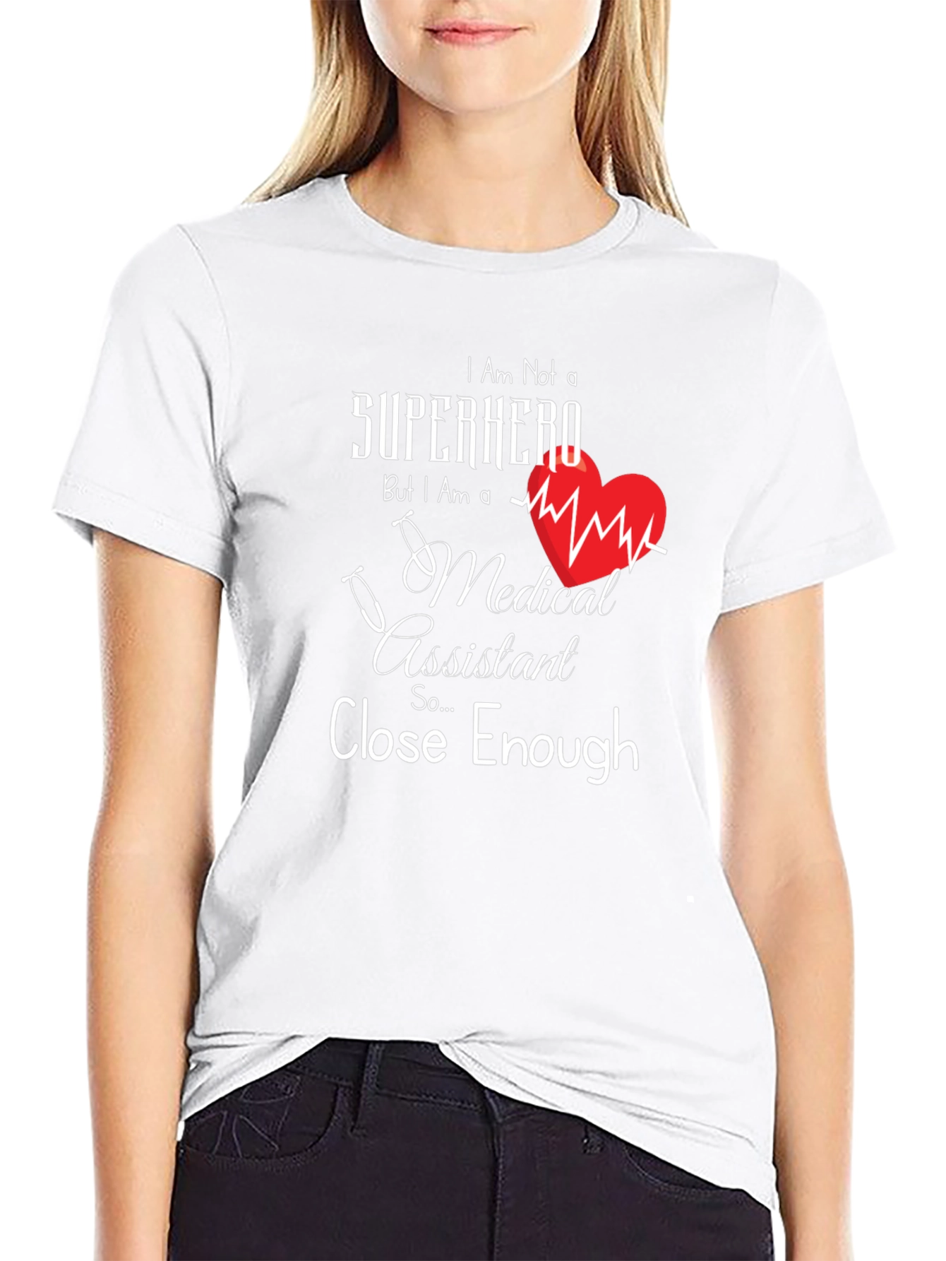 Medical Assistant Superhero Graphic Tee - Black