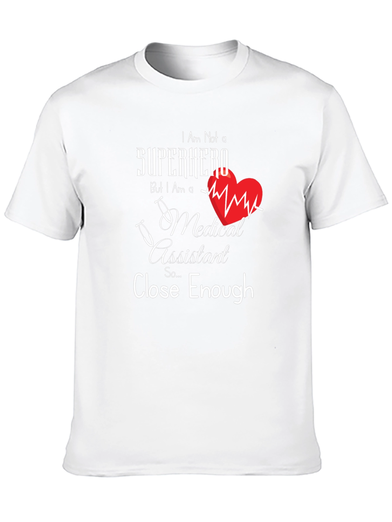 Medical Assistant Superhero Graphic Tee - Black