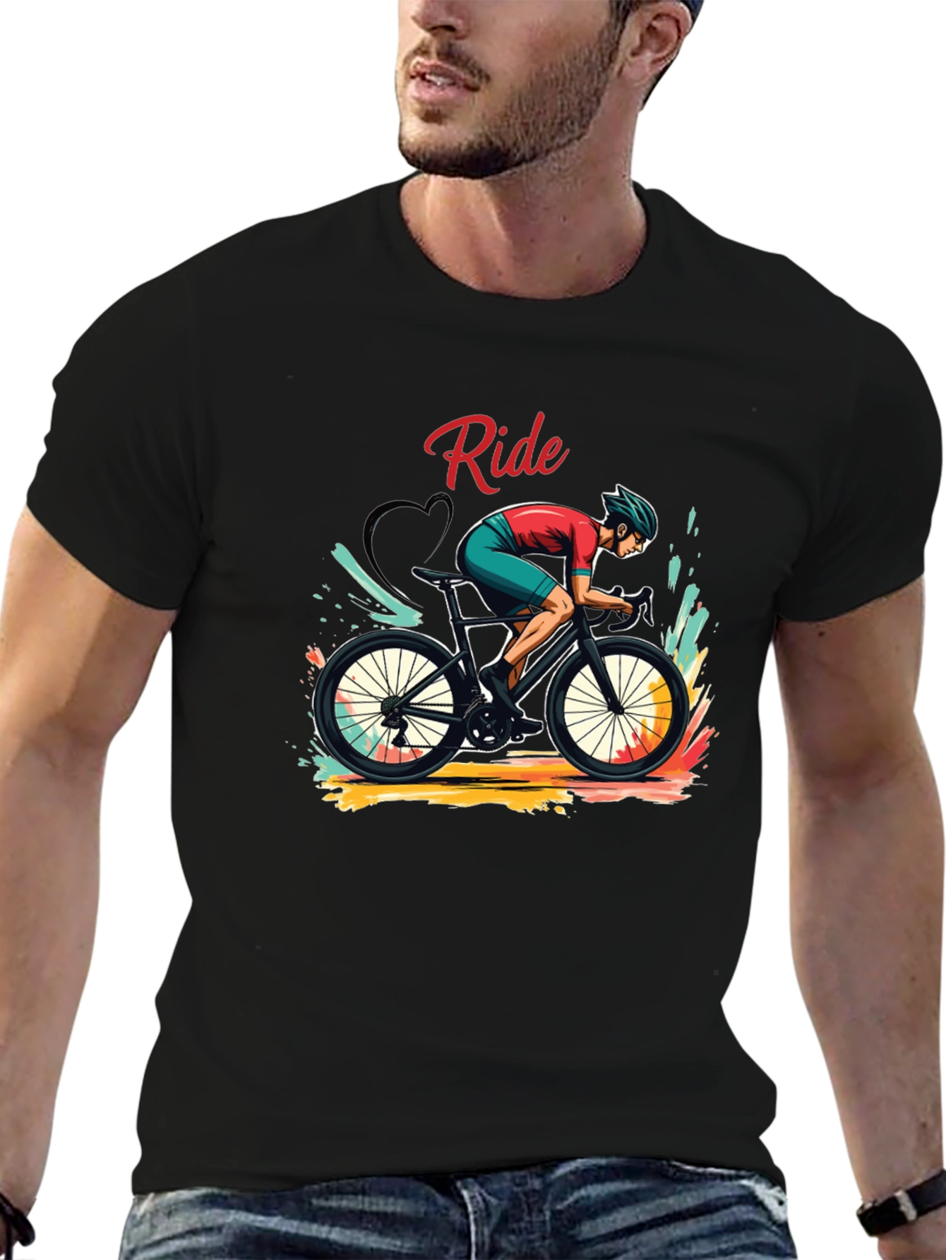 Ride Graphic Black T-Shirt