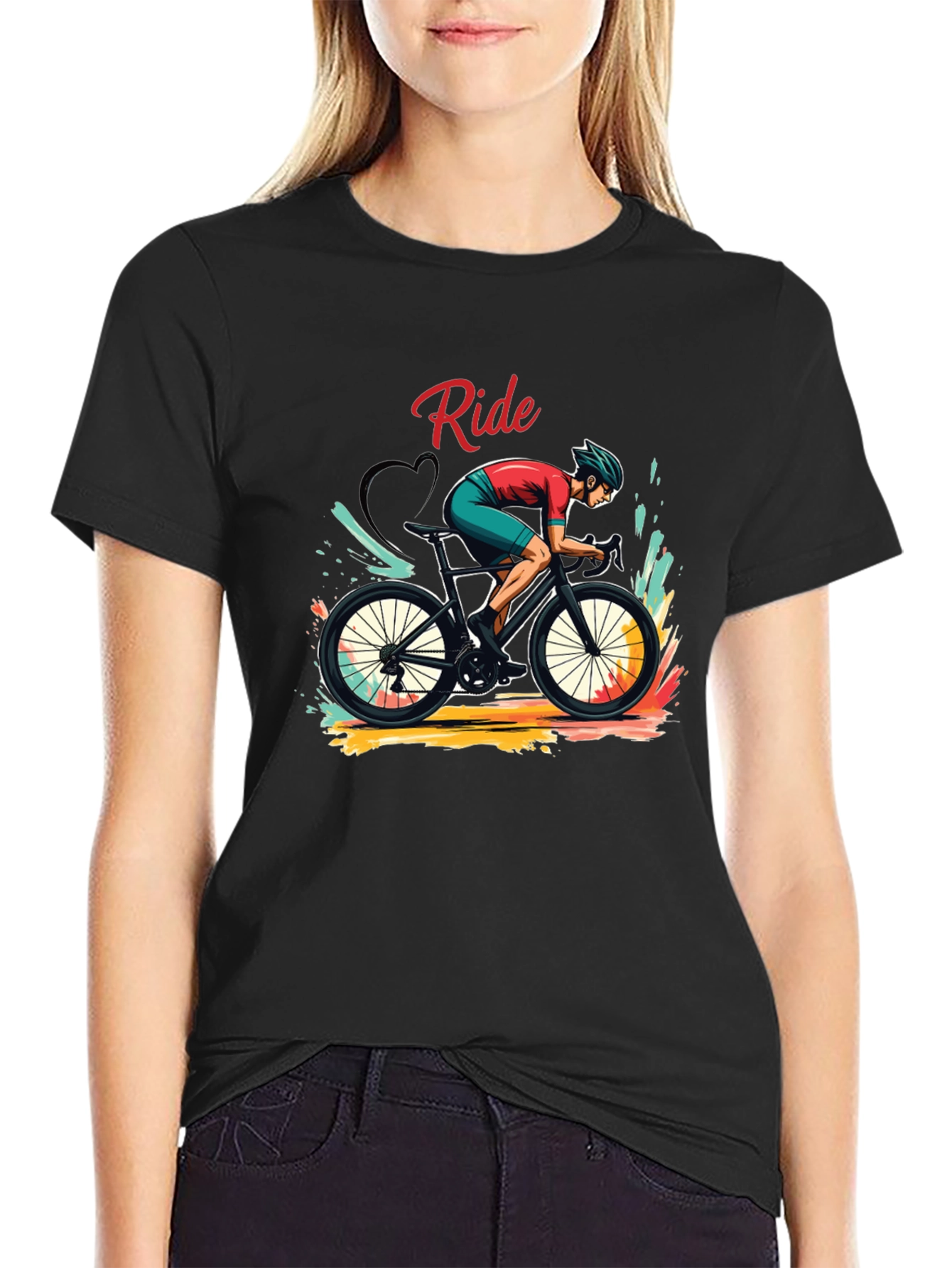 Ride Graphic Black T-Shirt
