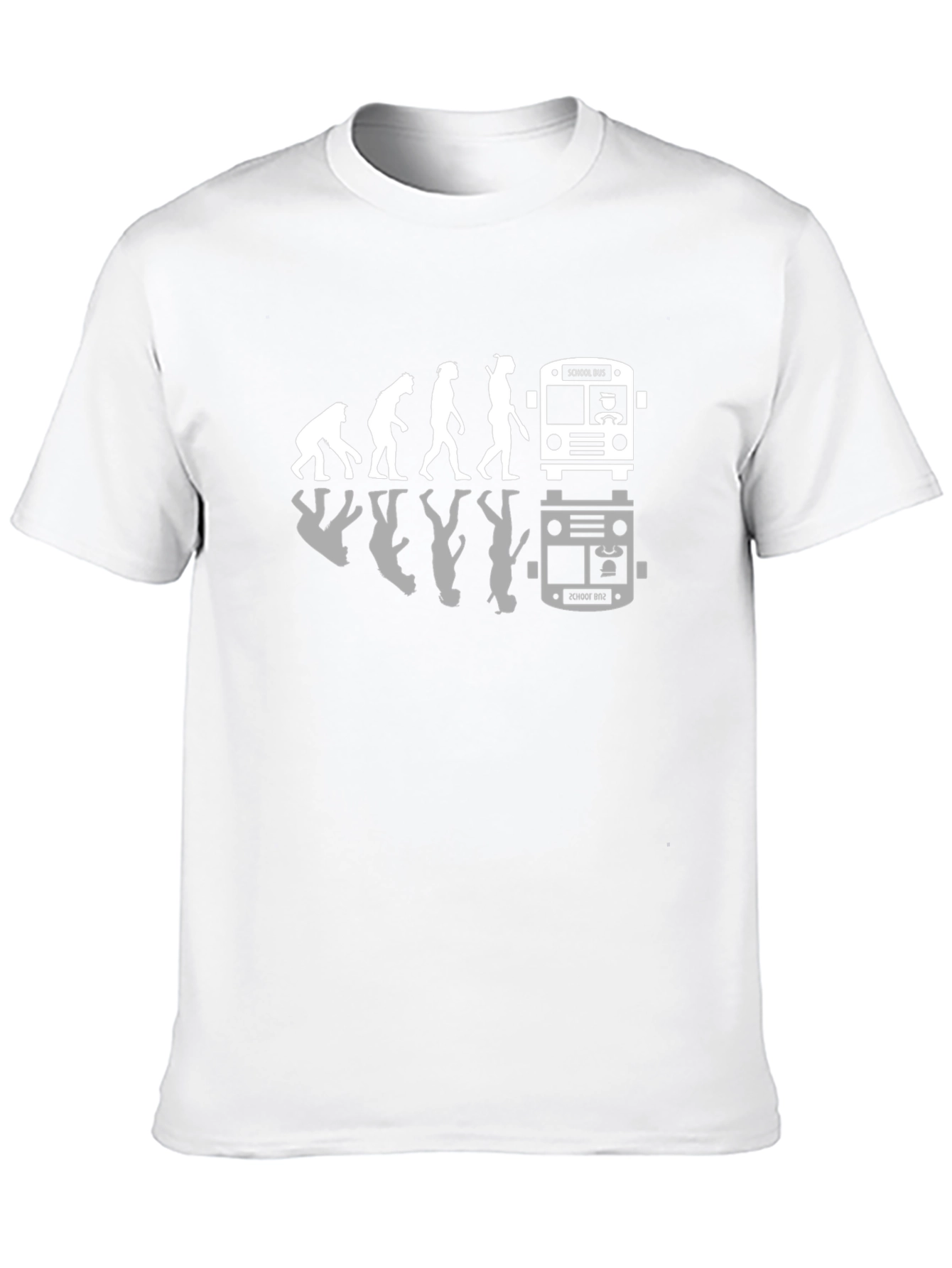 Evolution of a School Bus Driver T-Shirt