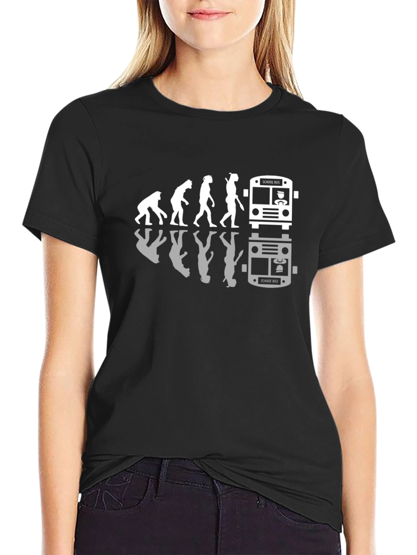 Evolution of a School Bus Driver T-Shirt