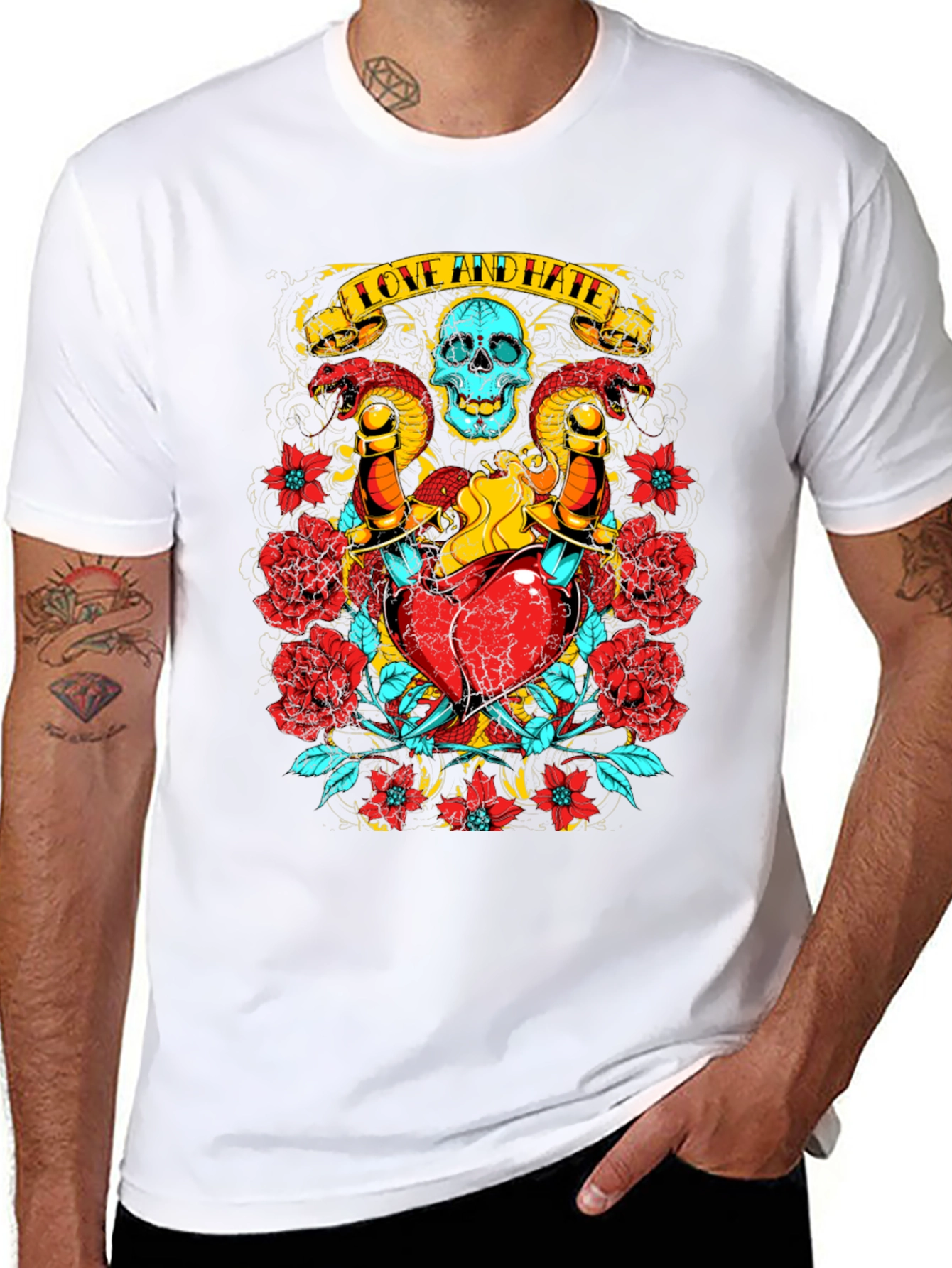 Love & Hate Graphic Tee
