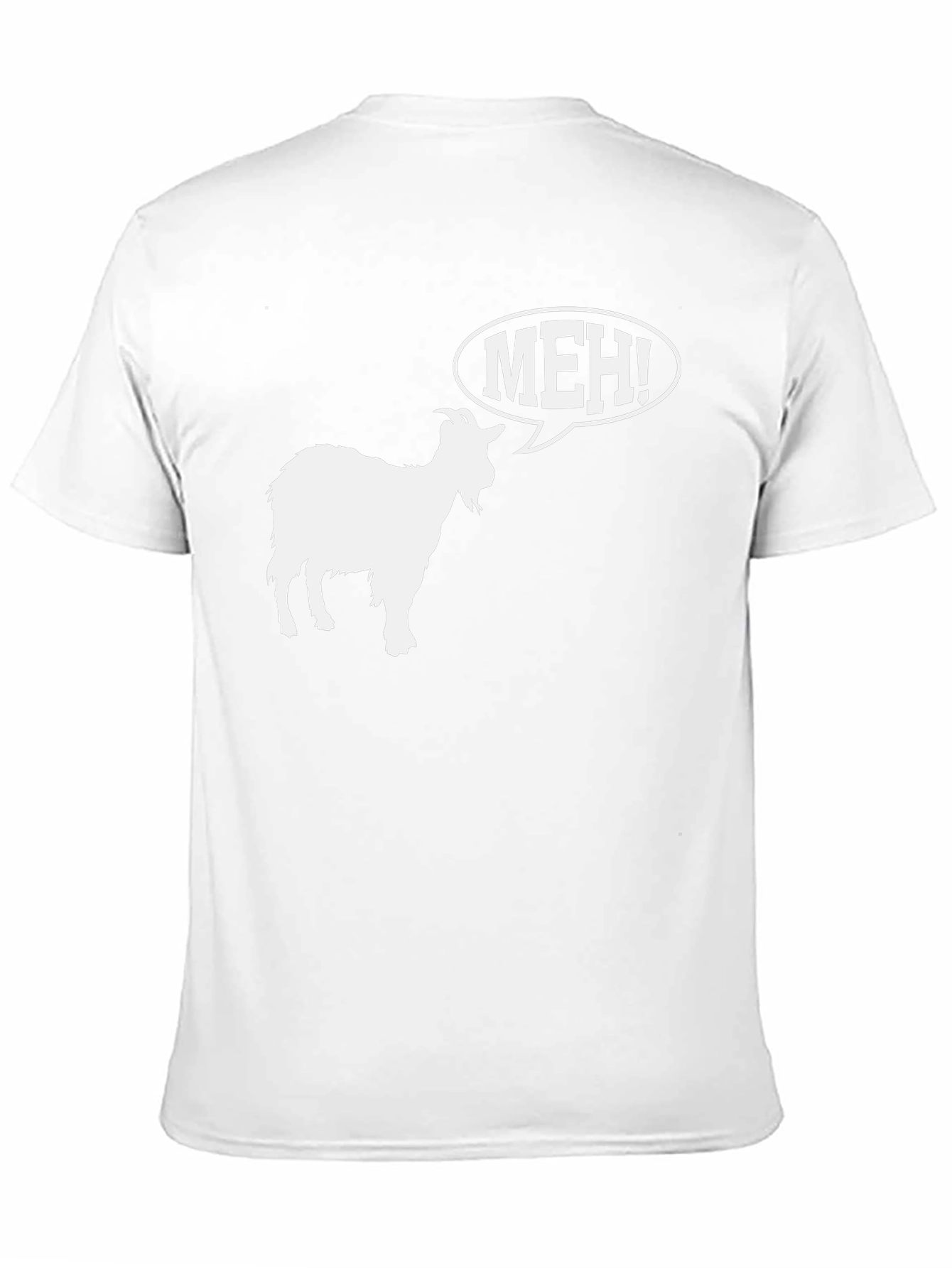 Meh! Goat Graphic T-Shirt - Black