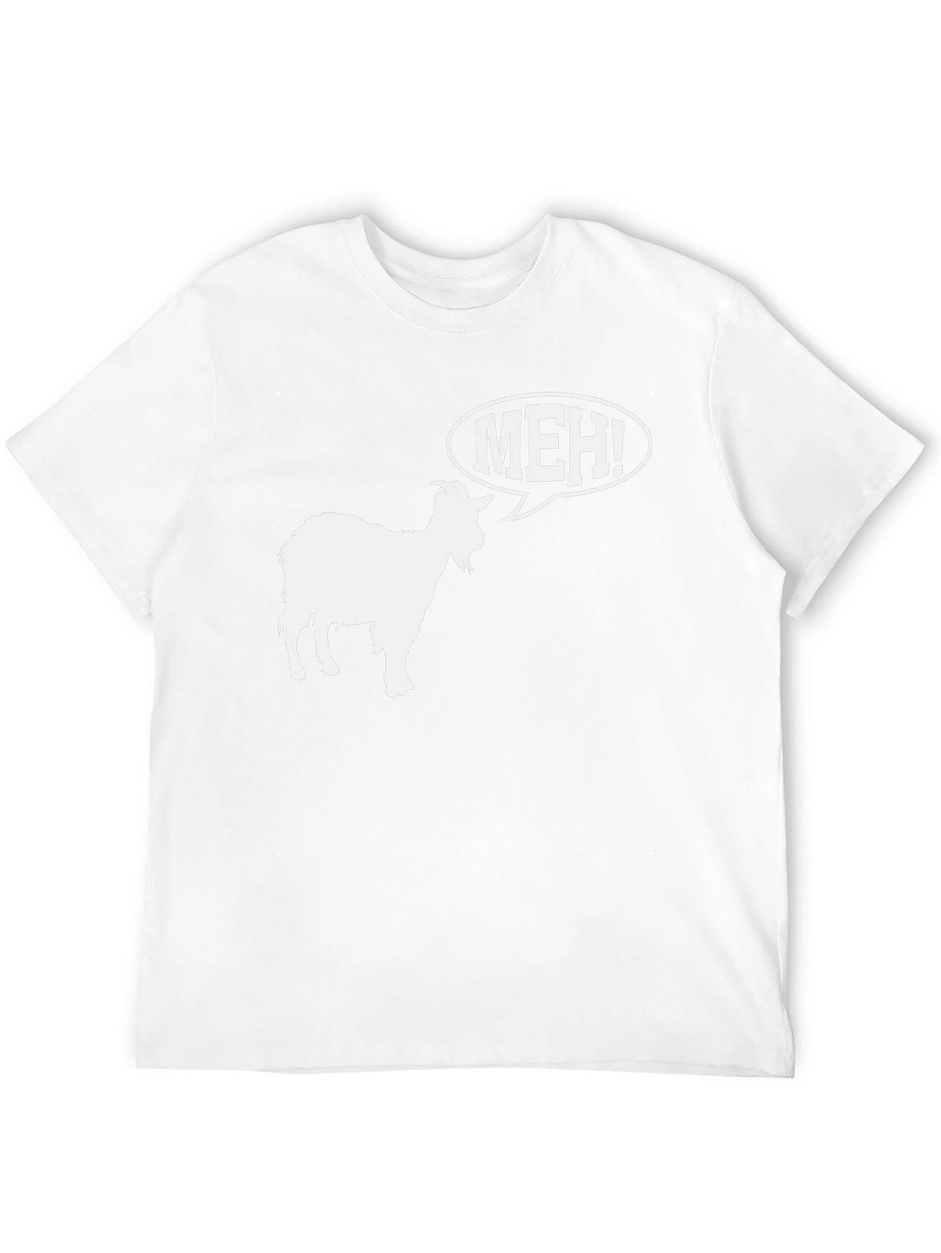 Meh! Goat Graphic T-Shirt - Black