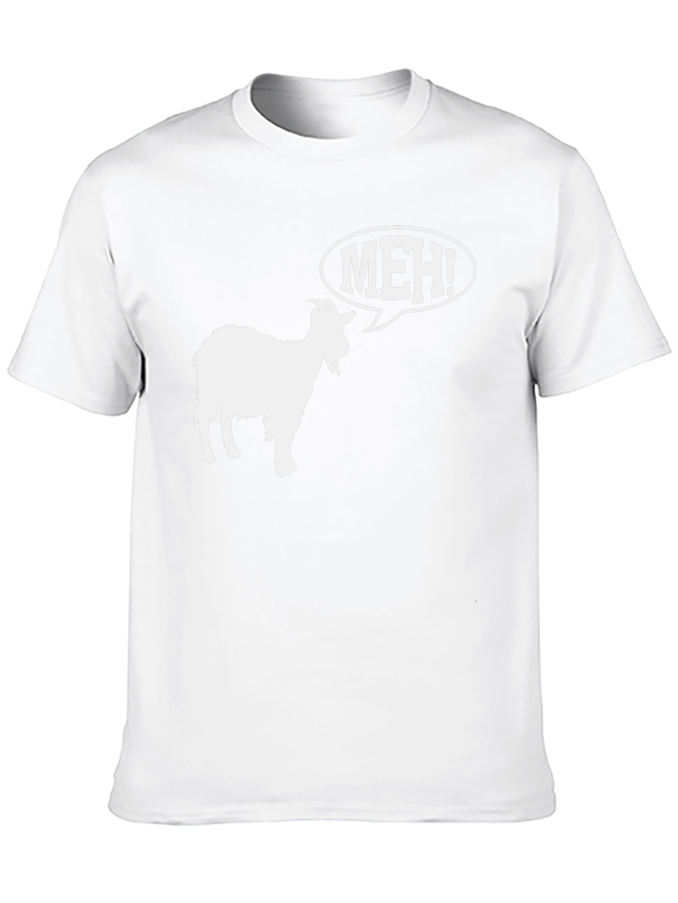 Meh! Goat Graphic T-Shirt - Black
