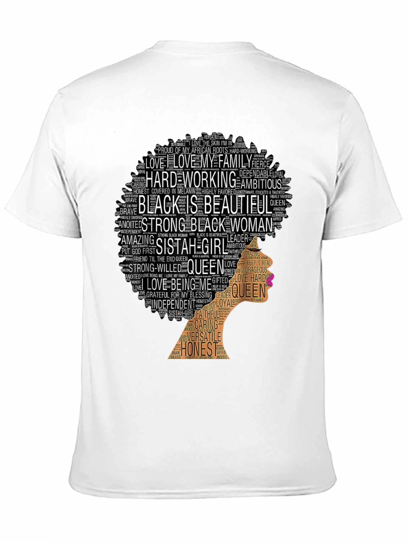 Black Is Beautiful Word Art Graphic Tee