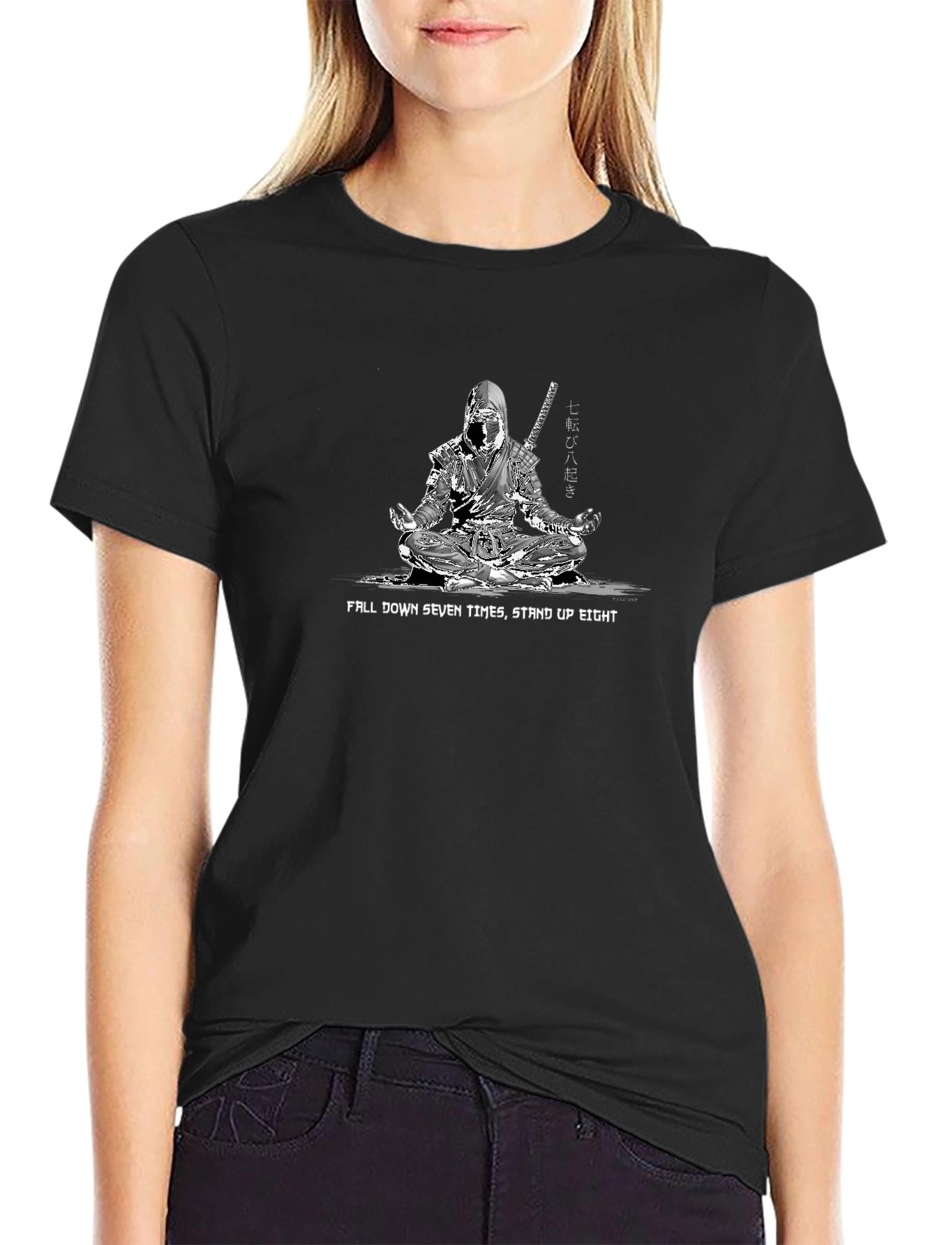 Ninja Perseverance Graphic Tee - Fall Seven Stand Eight