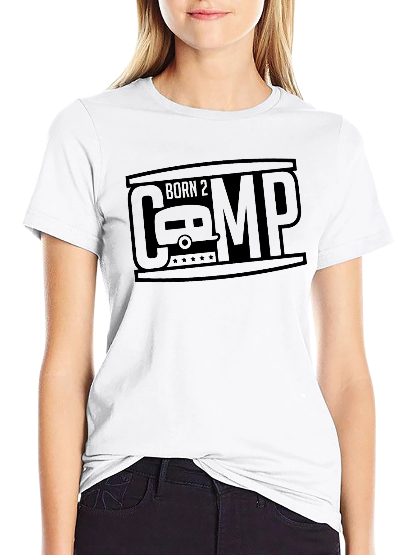 Born 2 Camp Black T-Shirt