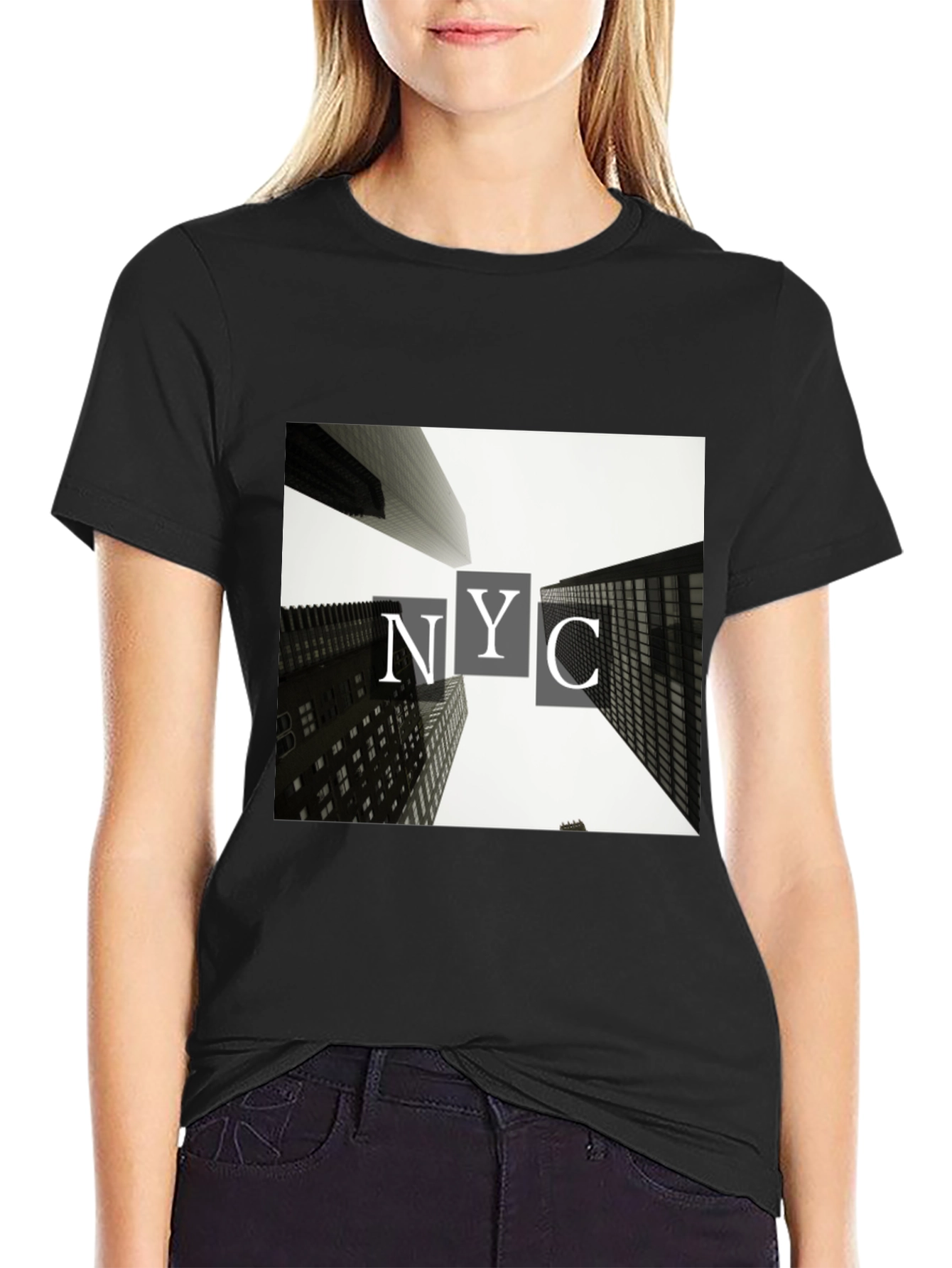 NYC Buildings T-Shirt - Black