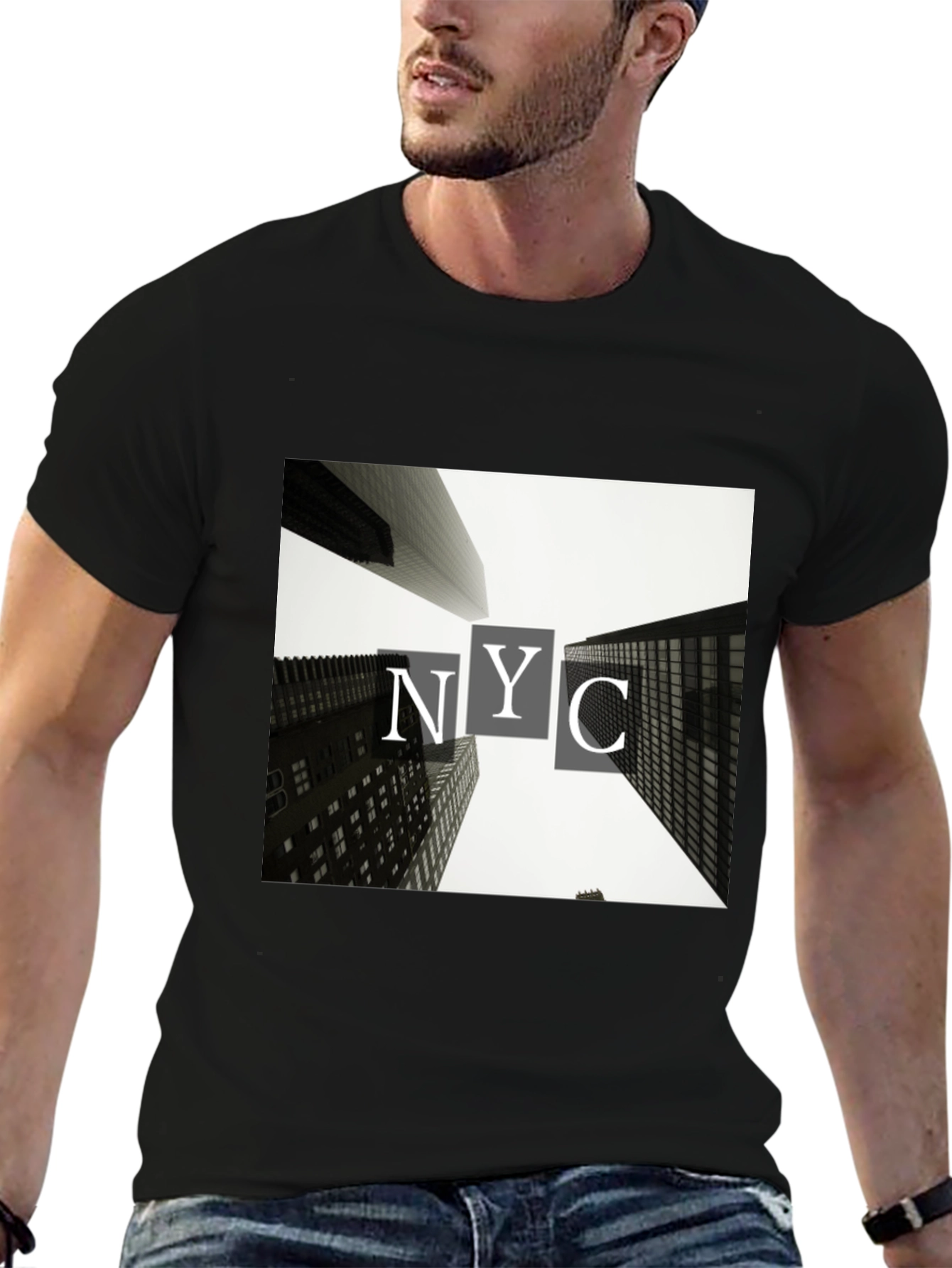 NYC Buildings T-Shirt - Black