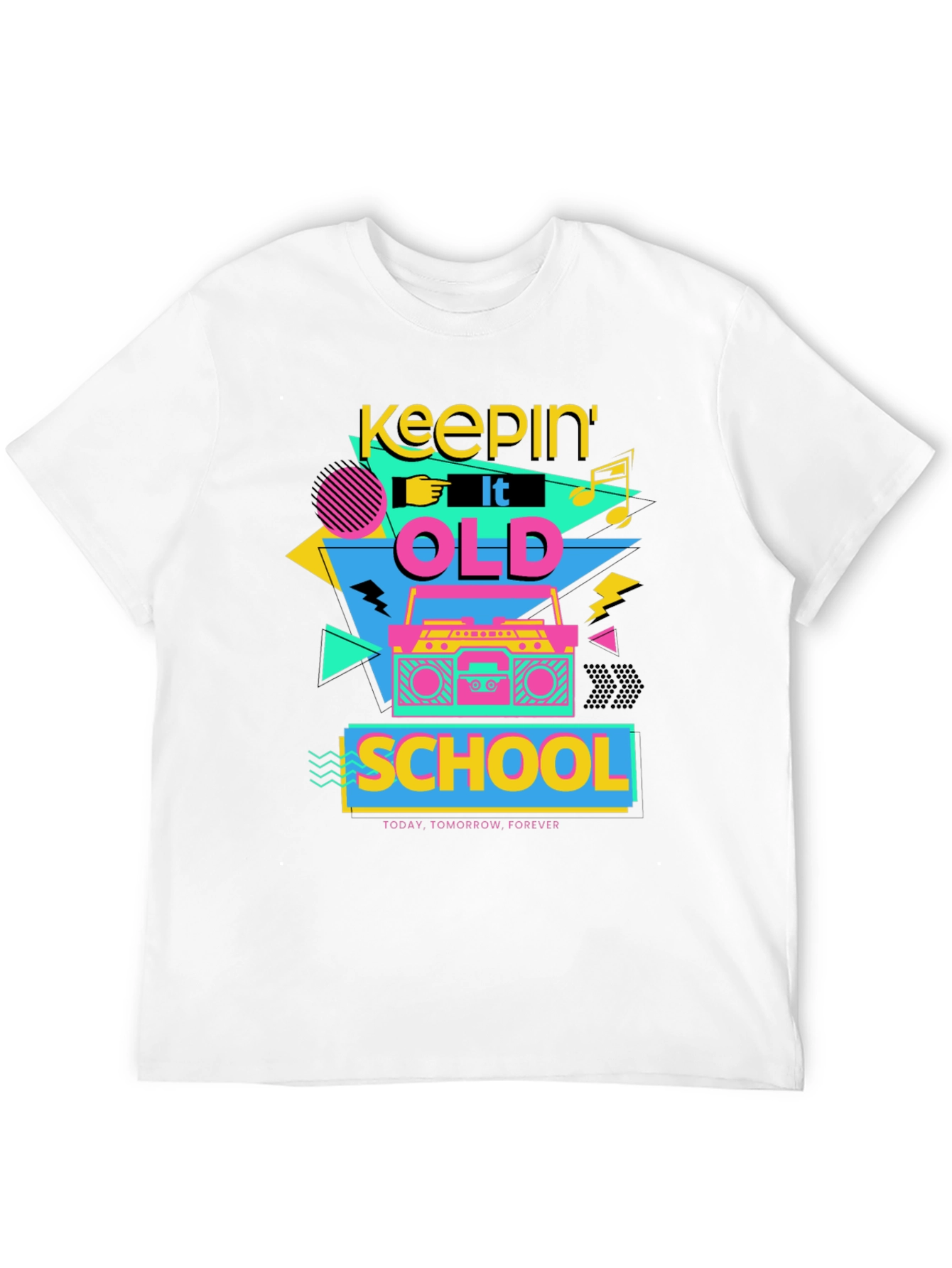 Keepin It Old School Retro Graphic Tee