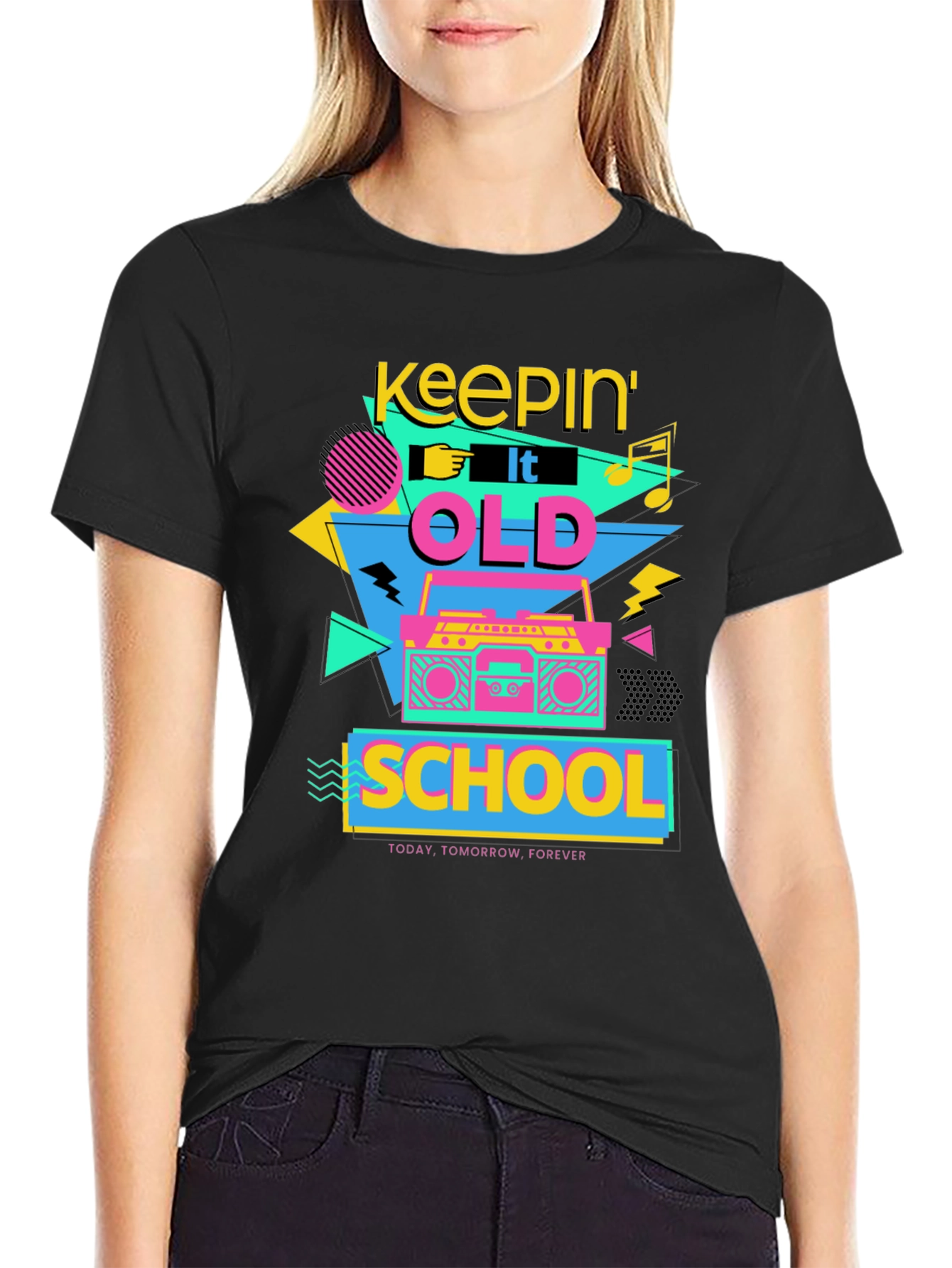 Keepin It Old School Retro Graphic Tee