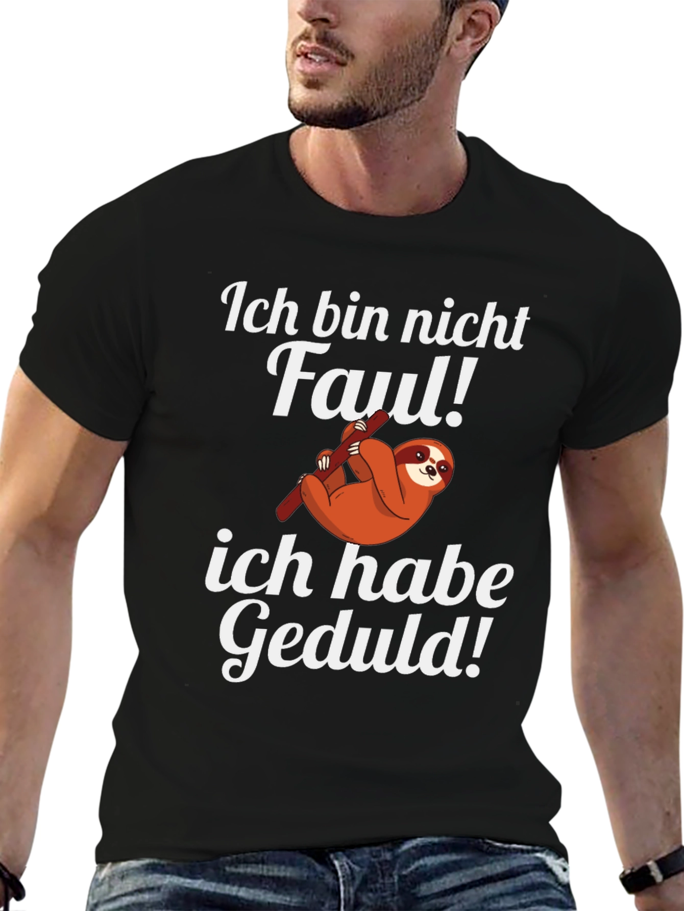 Ich Bin Nicht Faul T-Shirt Sloth Graphic Tee