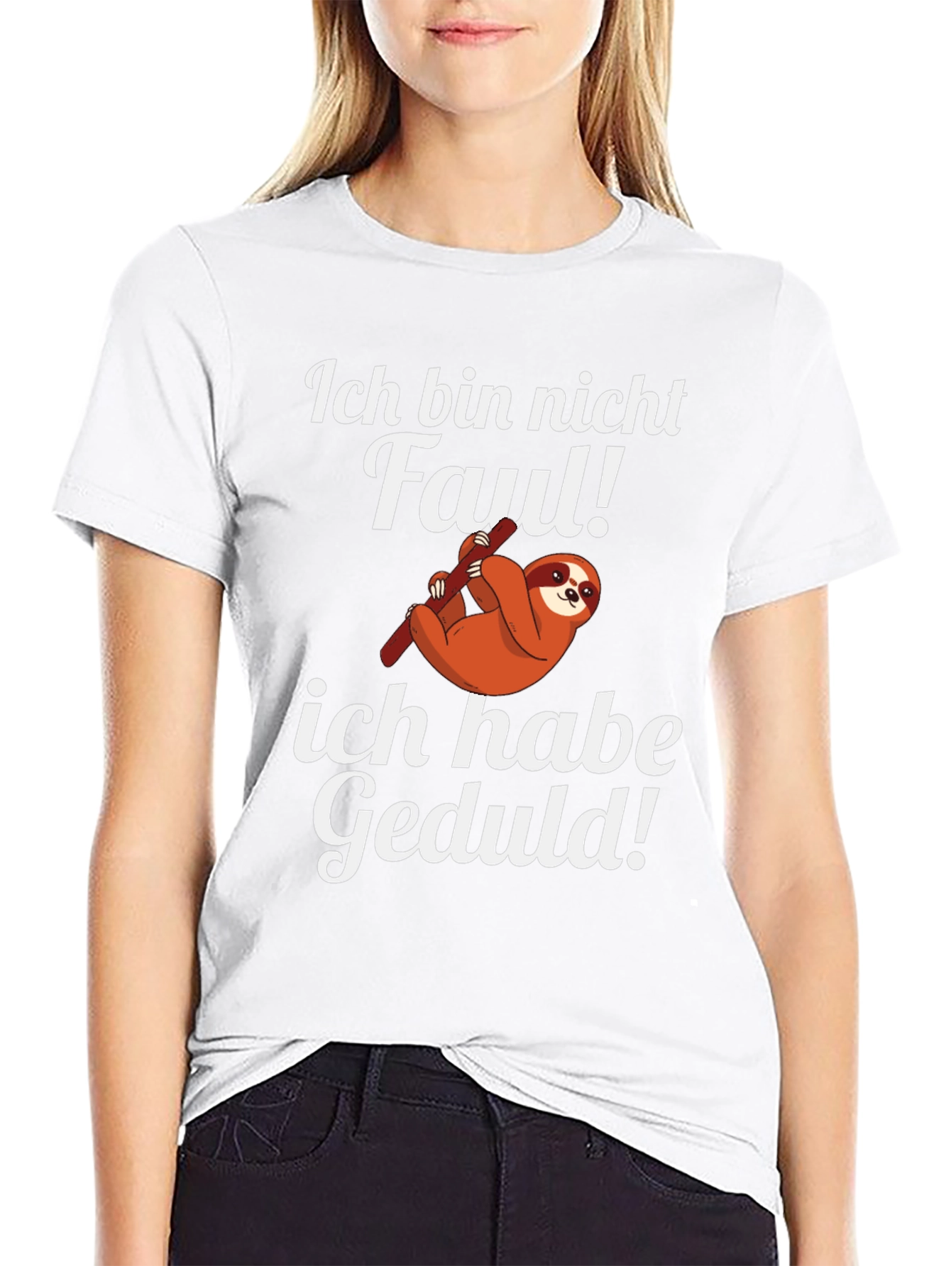 Ich Bin Nicht Faul T-Shirt Sloth Graphic Tee