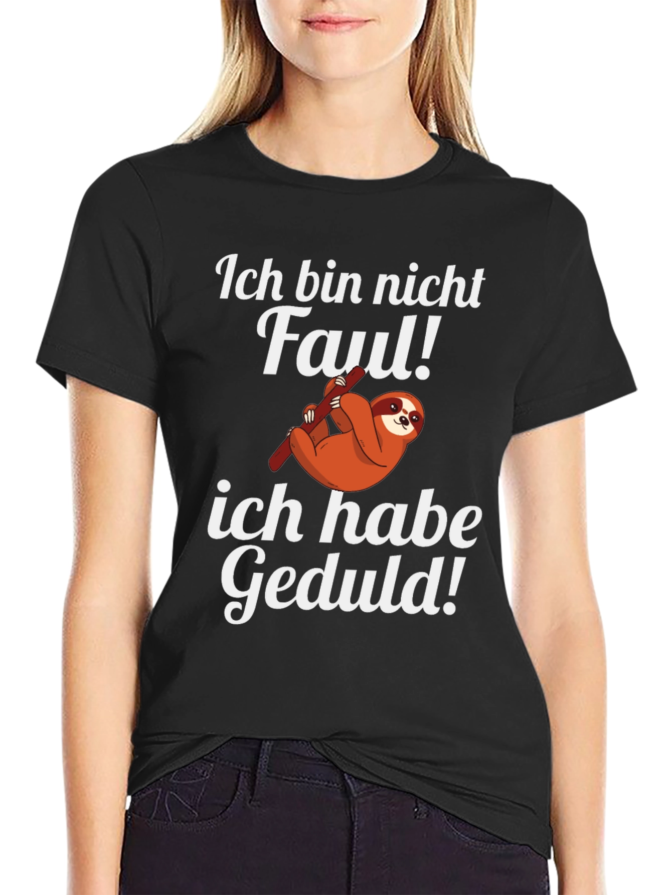 Ich Bin Nicht Faul T-Shirt Sloth Graphic Tee