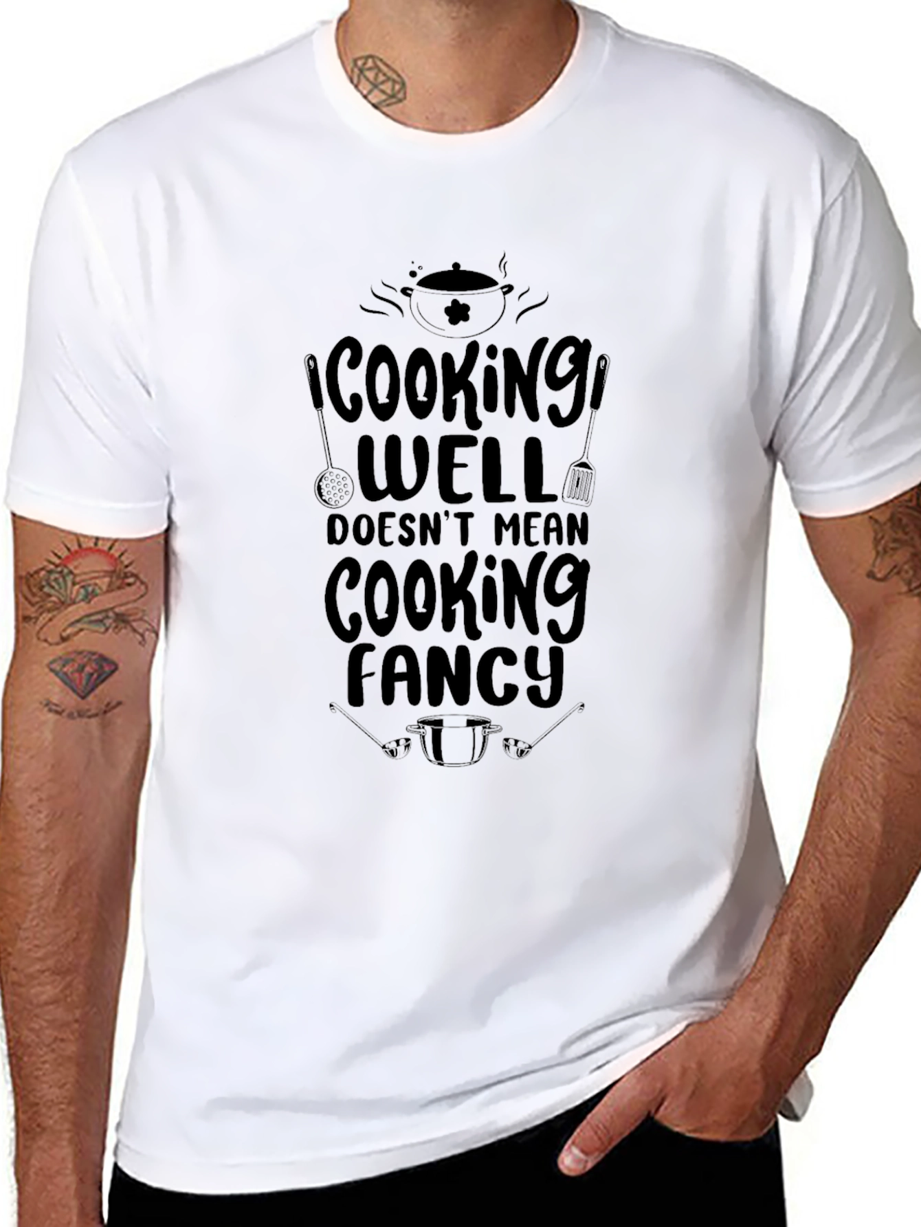 Cooking Well T-Shirt - Funny Chef Tee