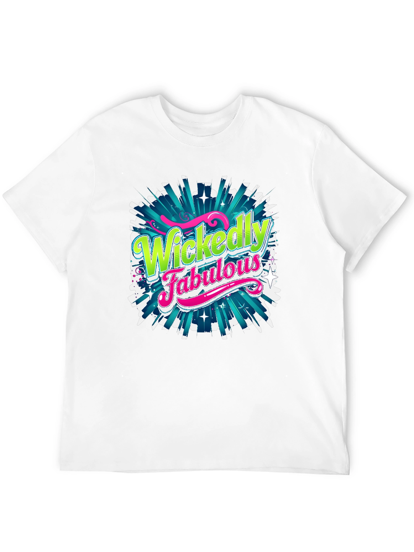 Wickedly Fabulous Graphic Tee - Black Cotton T-Shirt
