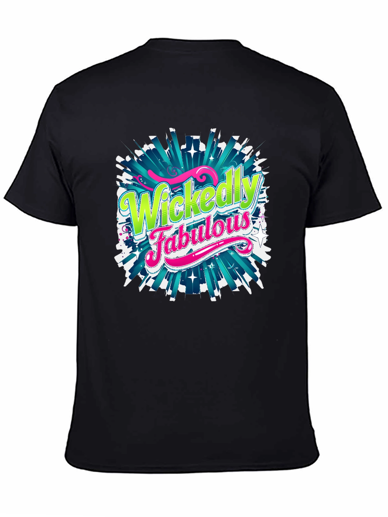 Wickedly Fabulous Graphic Tee - Black Cotton T-Shirt