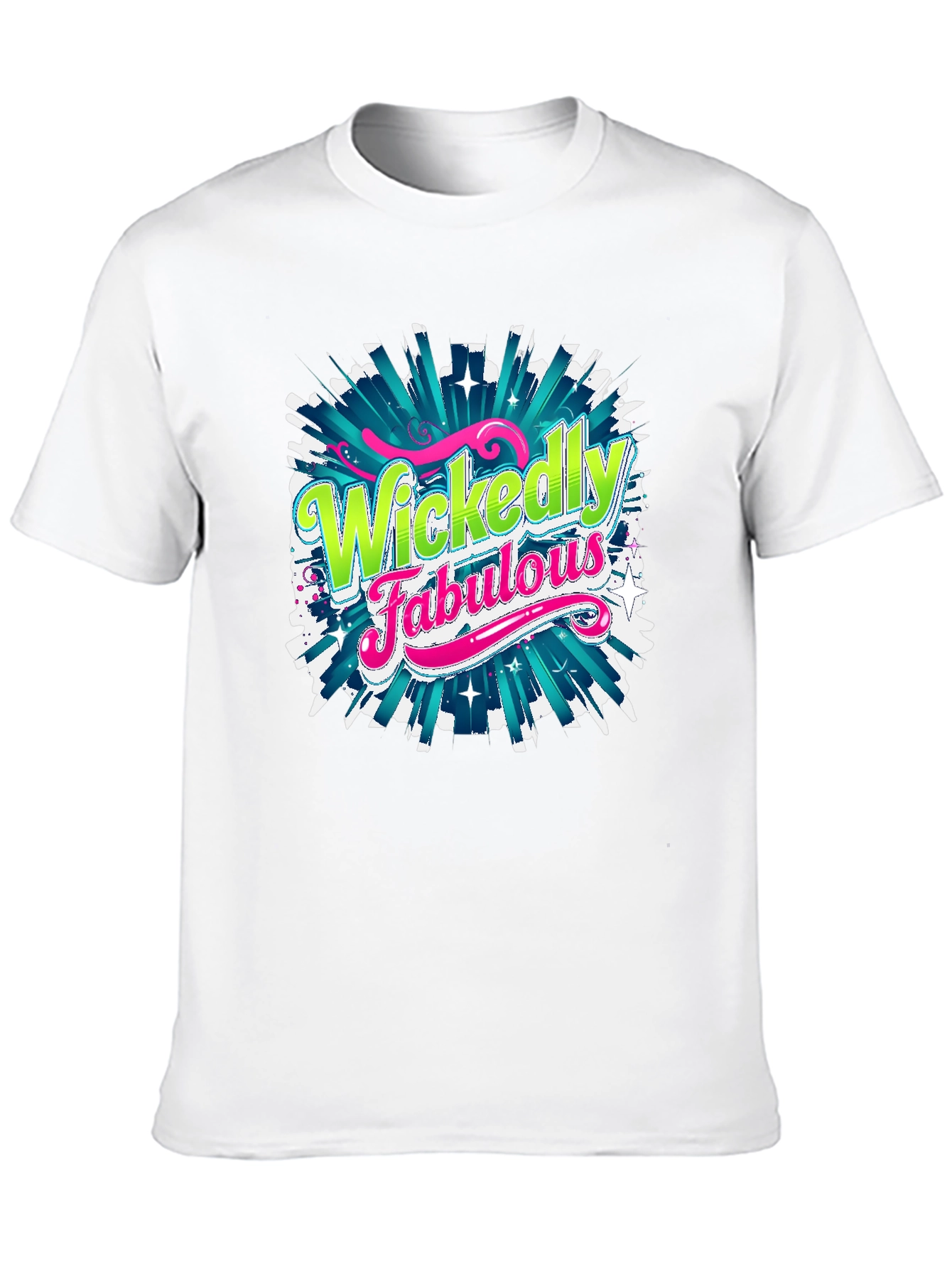 Wickedly Fabulous Graphic Tee - Black Cotton T-Shirt