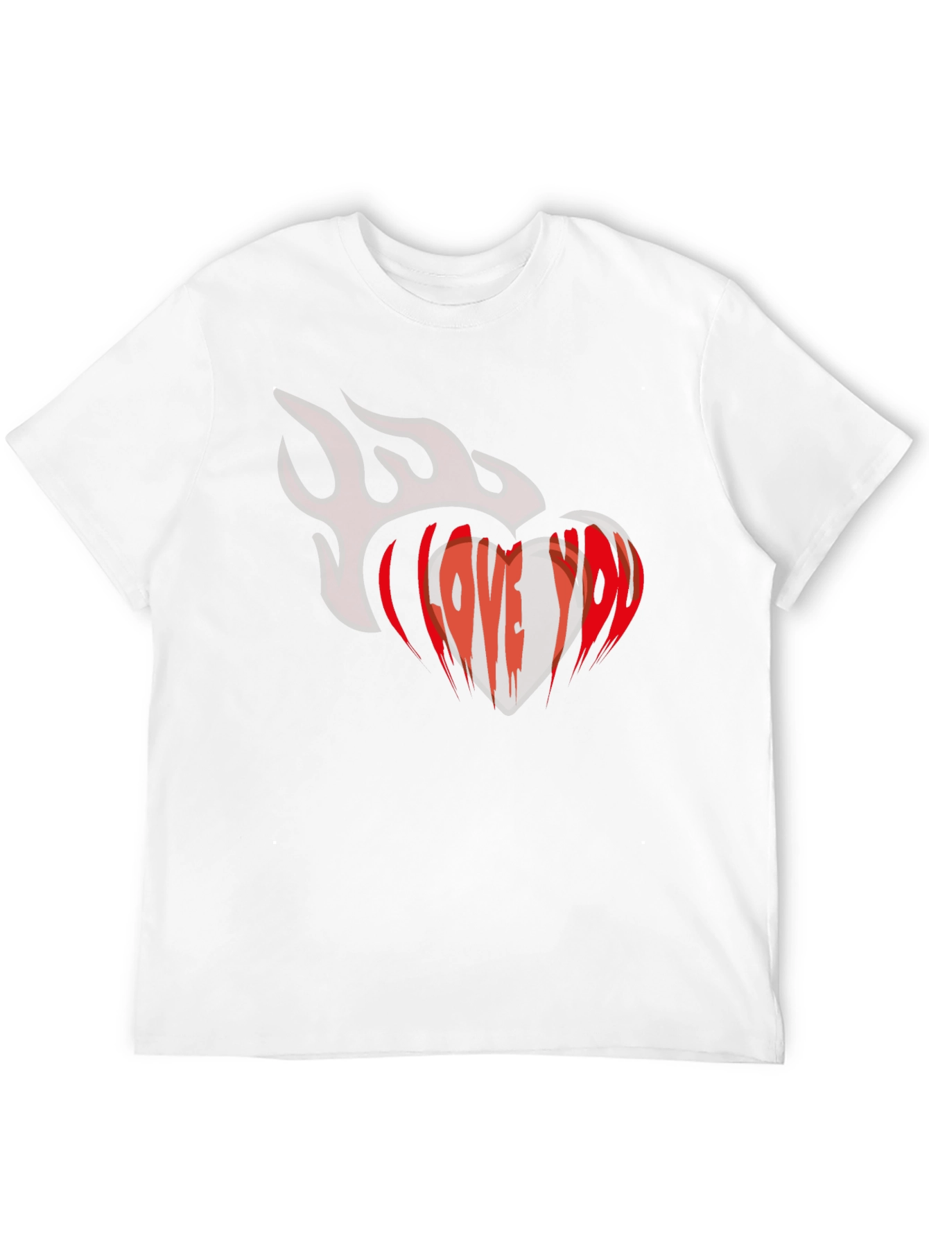 I Love You Heart Graphic T-Shirt - Valentines Day