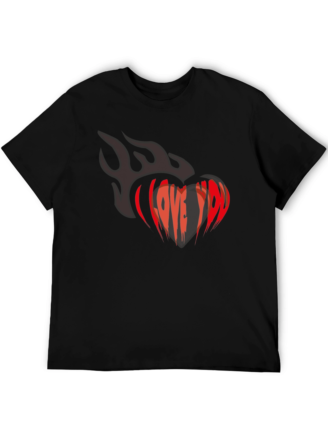 I Love You Heart Graphic T-Shirt - Valentines Day