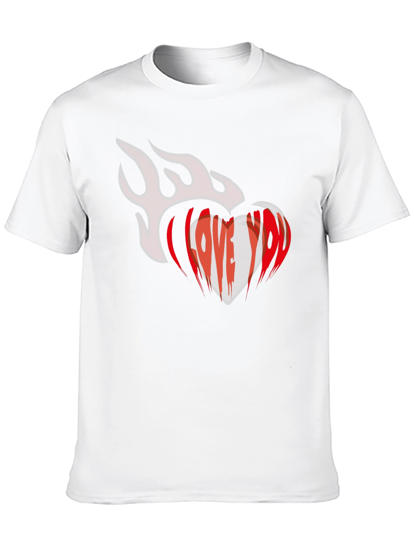 I Love You Heart Graphic T-Shirt - Valentines Day