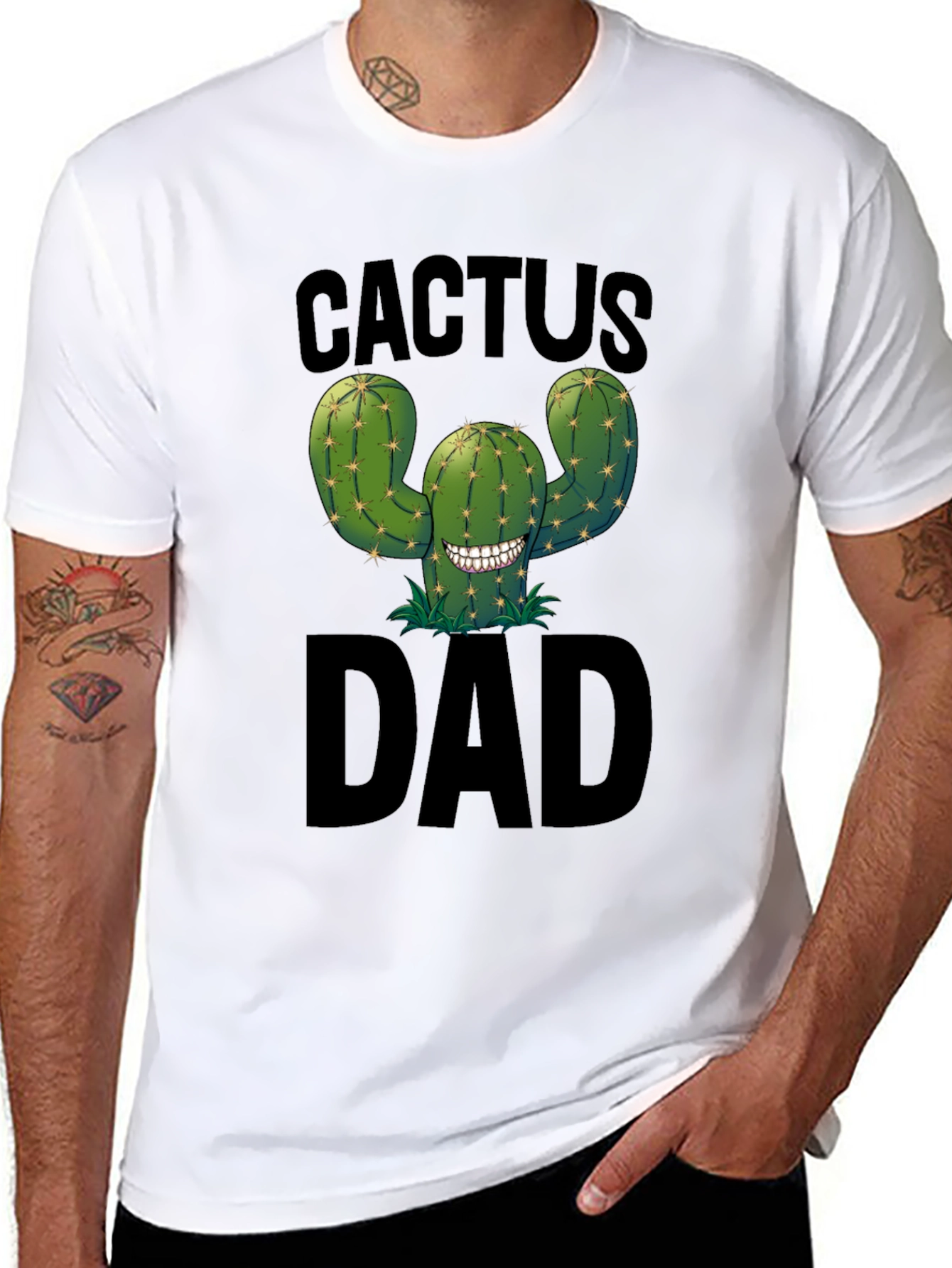 Cactus Dad T-Shirt - Funny Fathers Day Tee