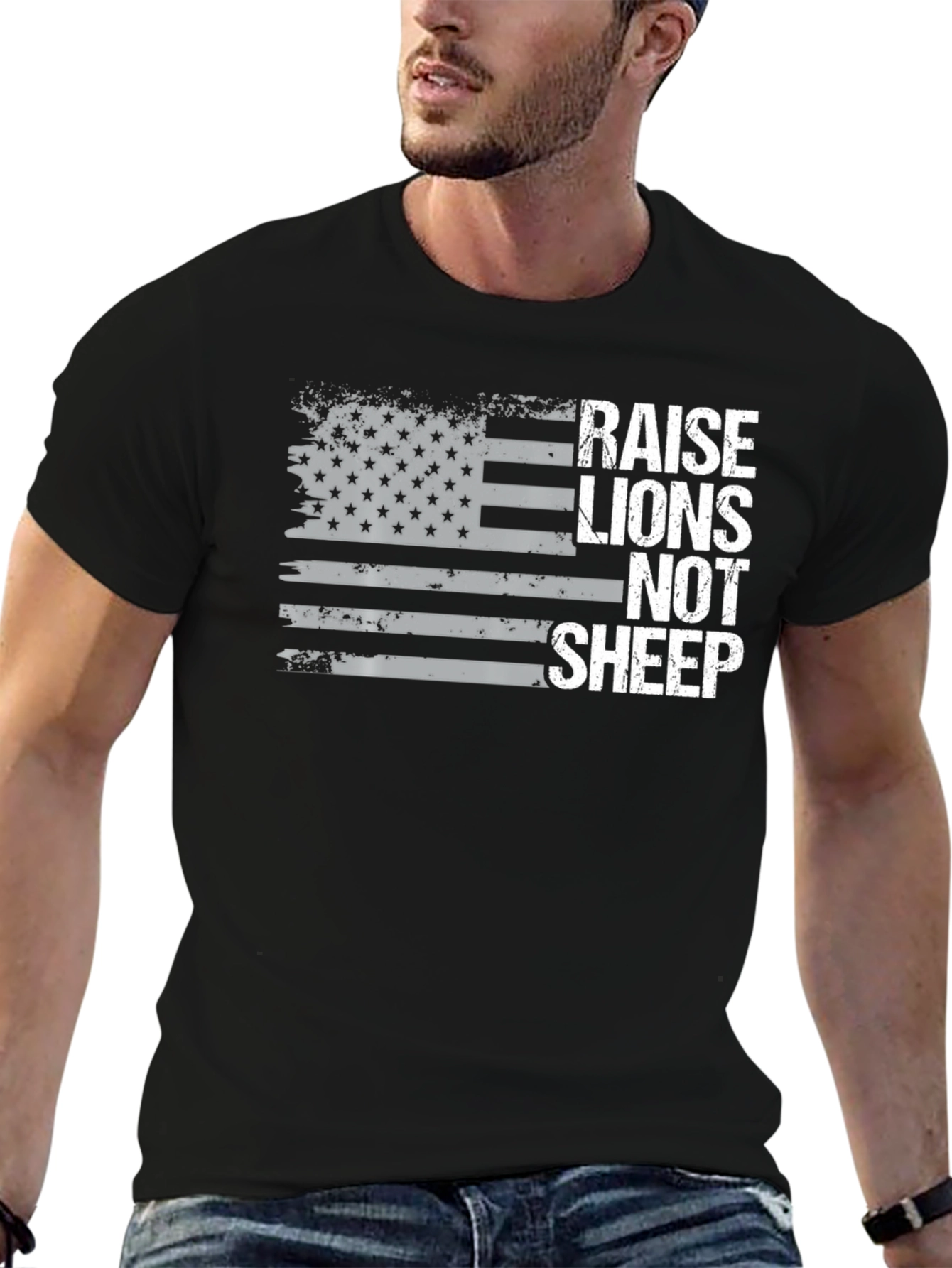 Raise Lions Not Sheep Graphic Tee