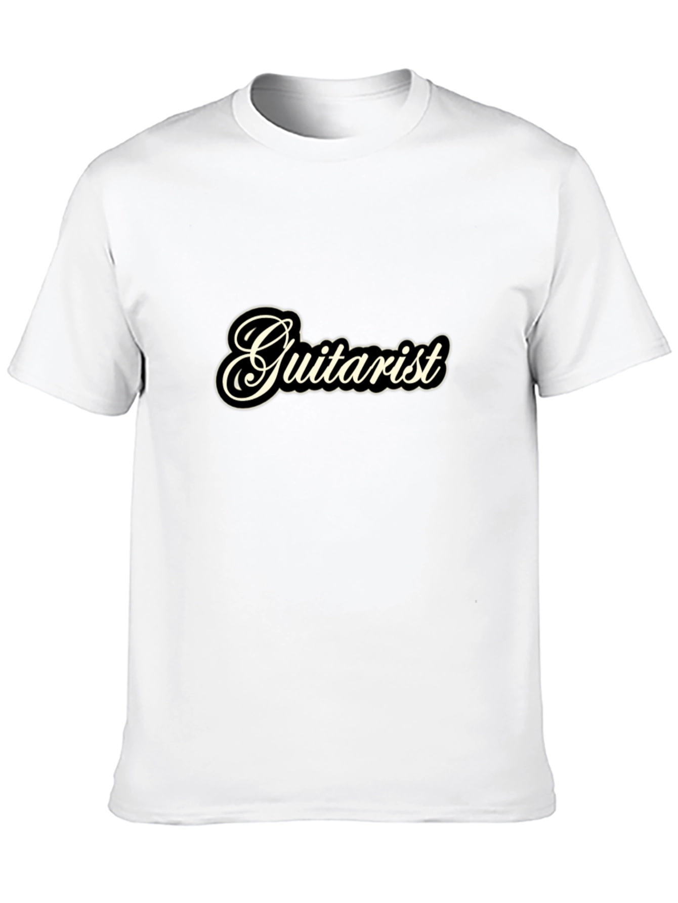 Guitartist Black T-Shirt for Music Lovers