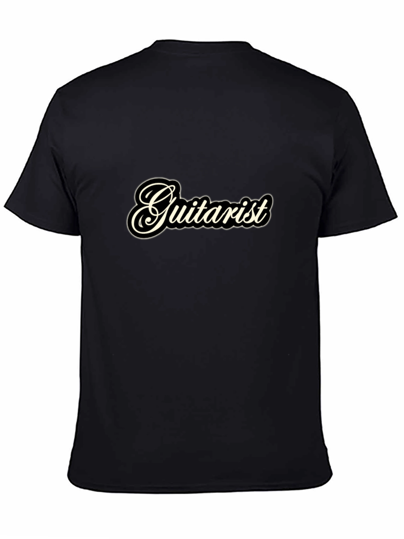 Guitartist Black T-Shirt for Music Lovers