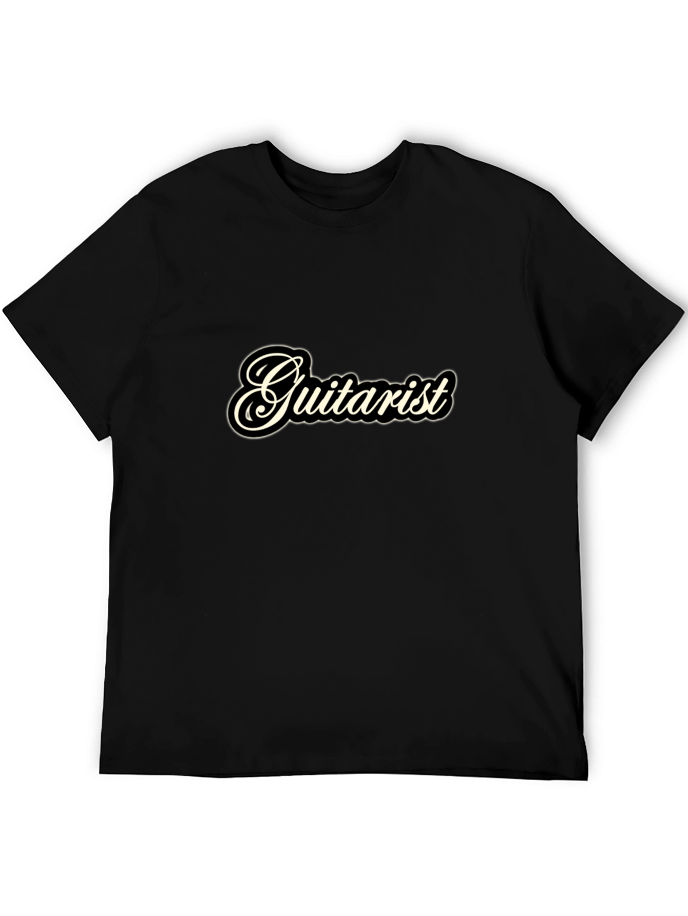 Guitartist Black T-Shirt for Music Lovers
